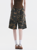 FoxCreek - Women's Washed Camo Cargo Shorts