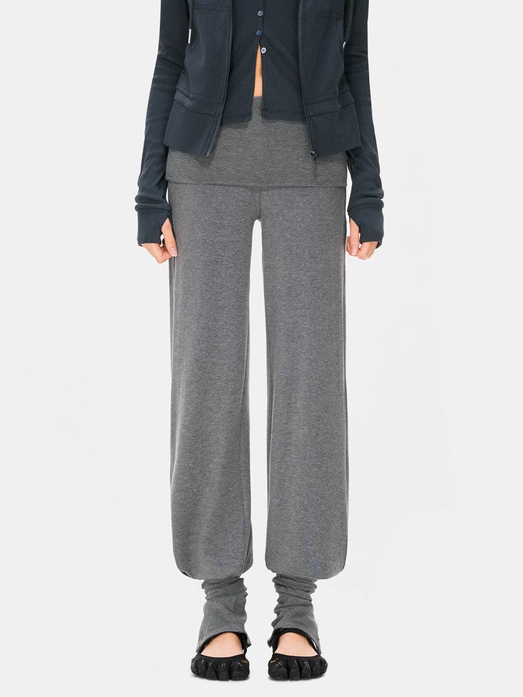 Hallowbrook - Women's Detachable Sock-Cuff Convertible Sweatpants