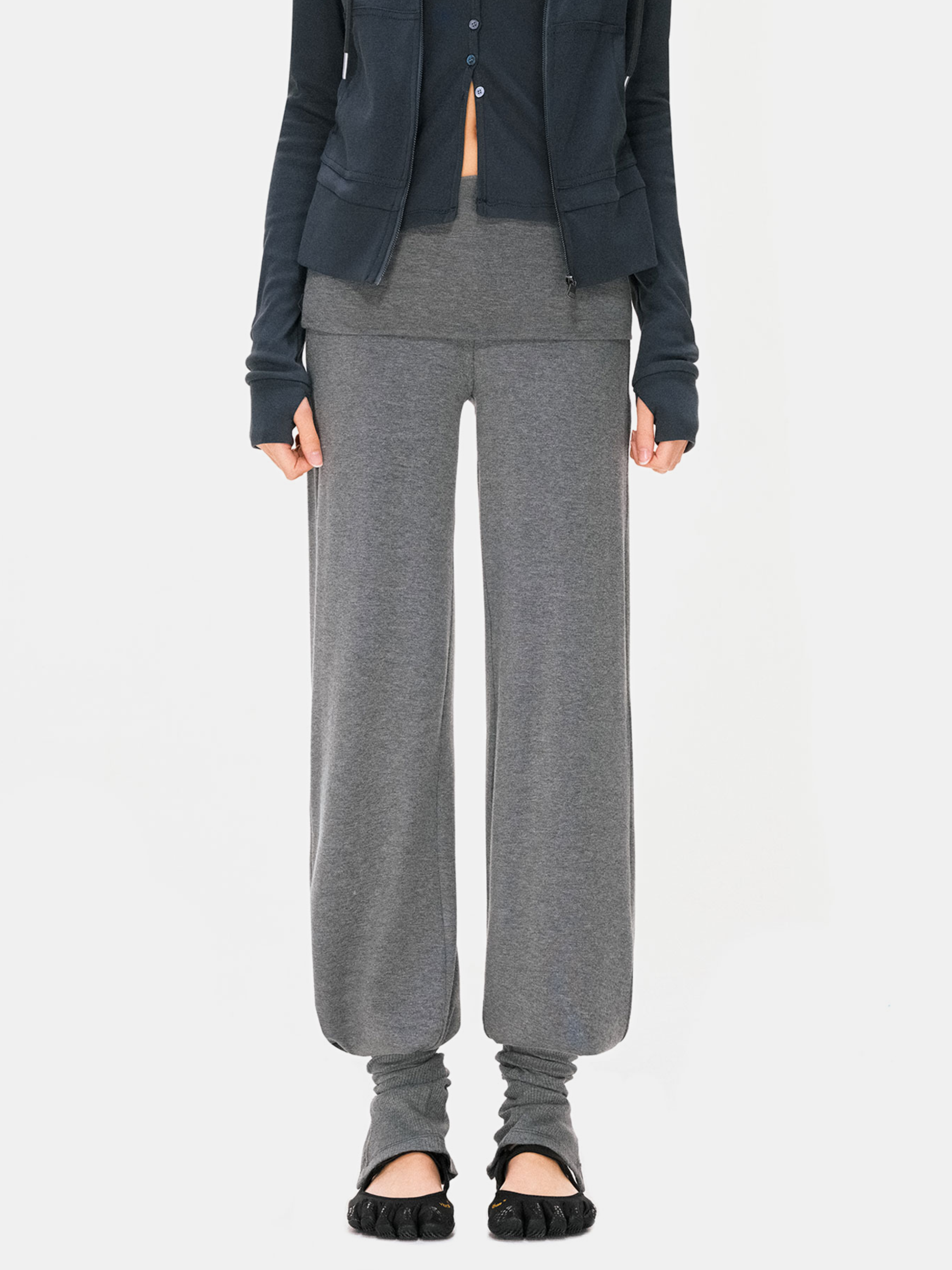 Hallowbrook - Women's Detachable Sock-Cuff Convertible Sweatpants