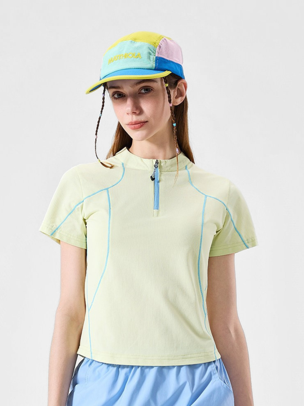 ChillChair - Women's Quick-Dry Antibacterial Half-Zip Performance T-Shirt