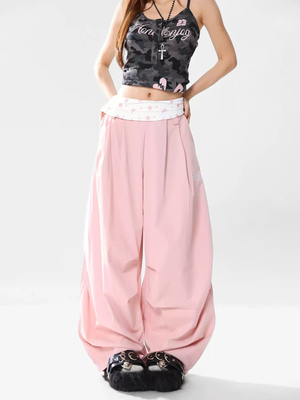 ChillShield - Women's Lightweight Star Fold-Waist Casual Pants