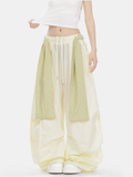 SoftEarth - Women's Plaid Panel Belt Straight-Leg Pants