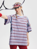 Boost - Women's Contrast Stripe Short Sleeve T-Shirt