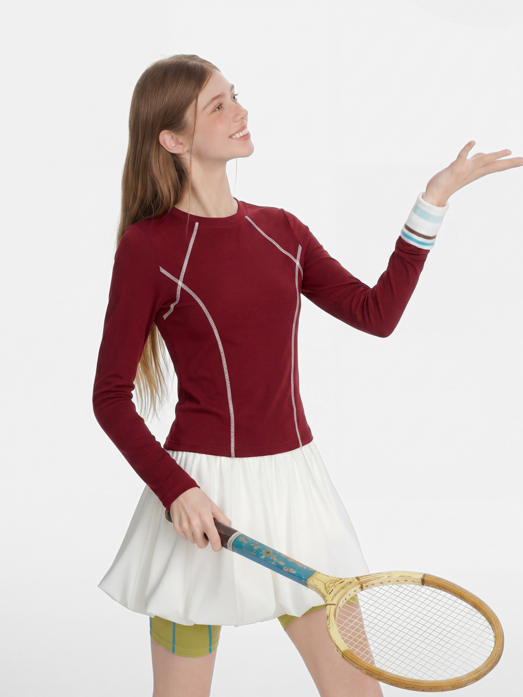 Darkrun - Women's Slim Fit Cropped Long Sleeve T-Shirt