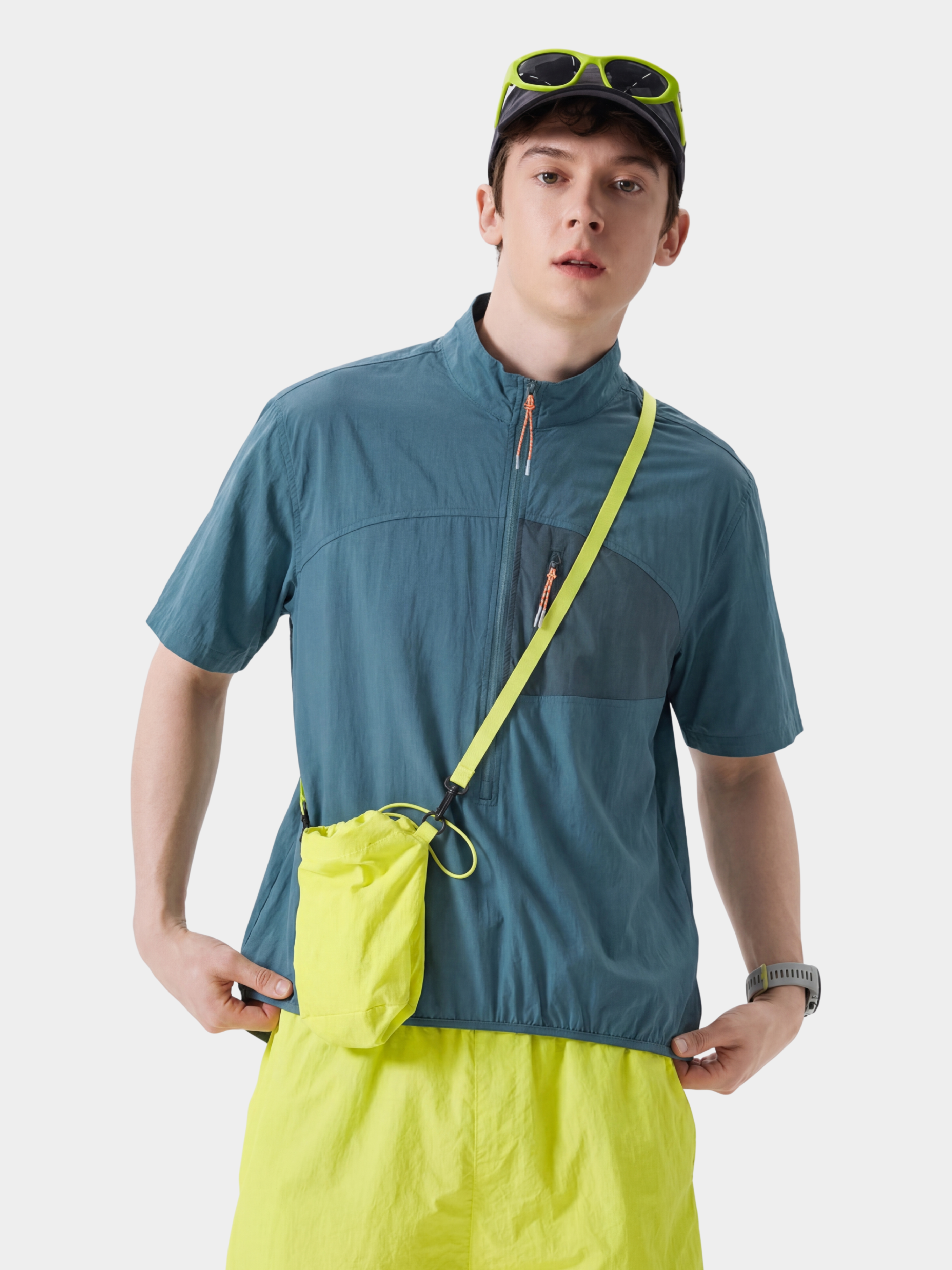 IronRidge - Unisex UPF50+ Lightweight Half-Zip Stand Collar Quick-Dry T-Shirt