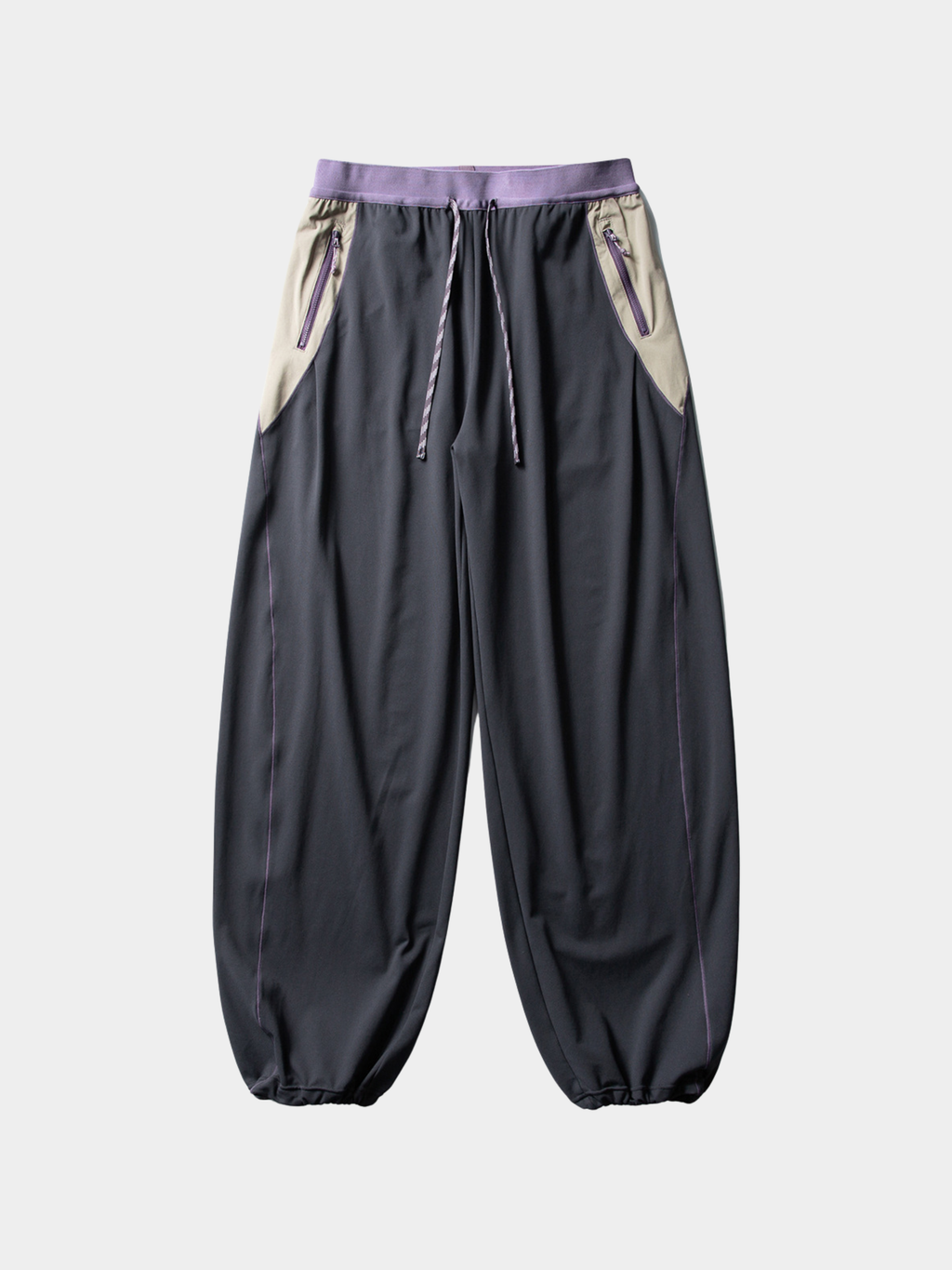 RunFlow - Contrast Stitch Lightweight Quick-Dry Paratrooper Pants