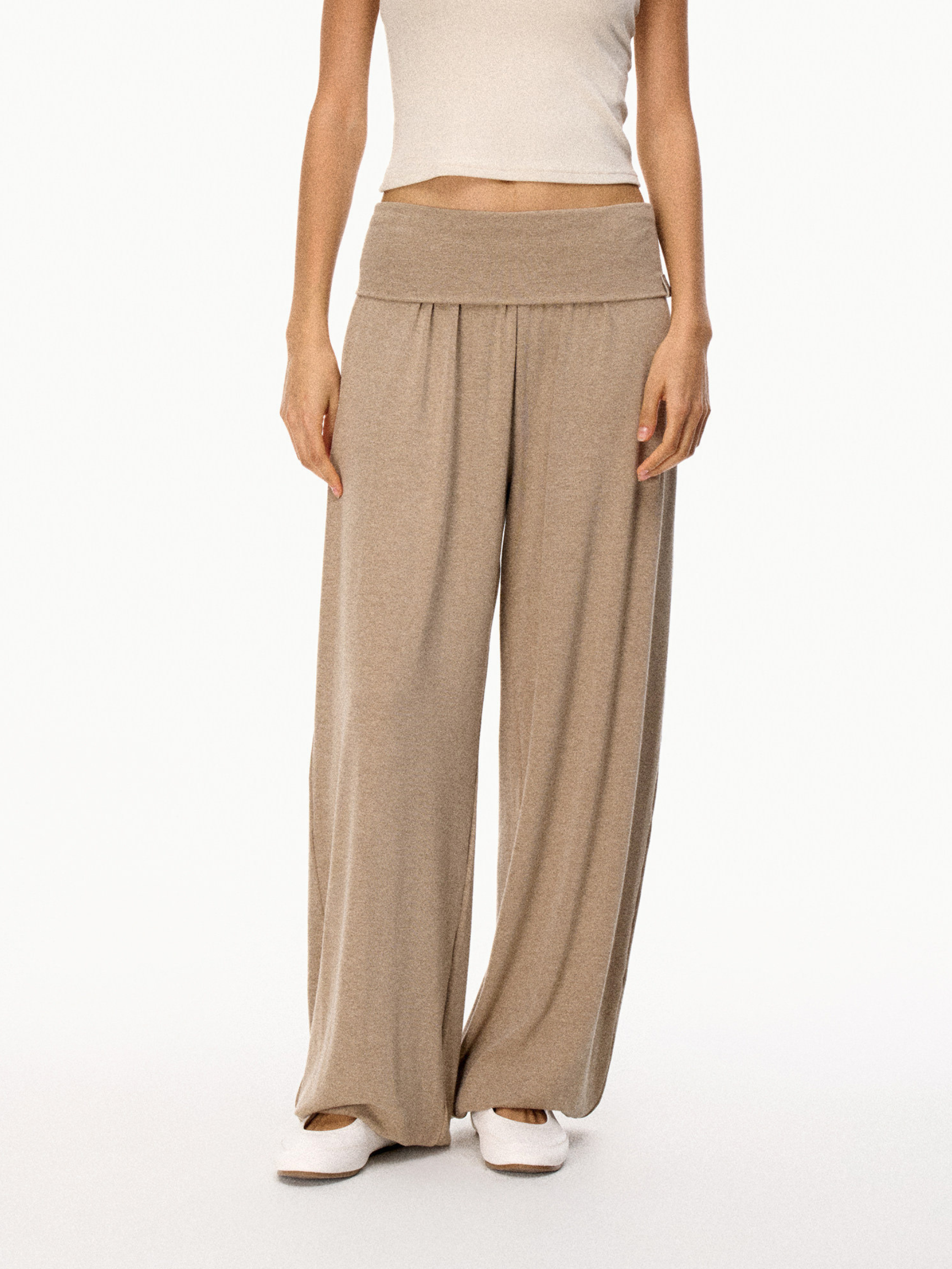 SilkTouch - Women's Contrast Balloon Sleeve Cropped Knit Set