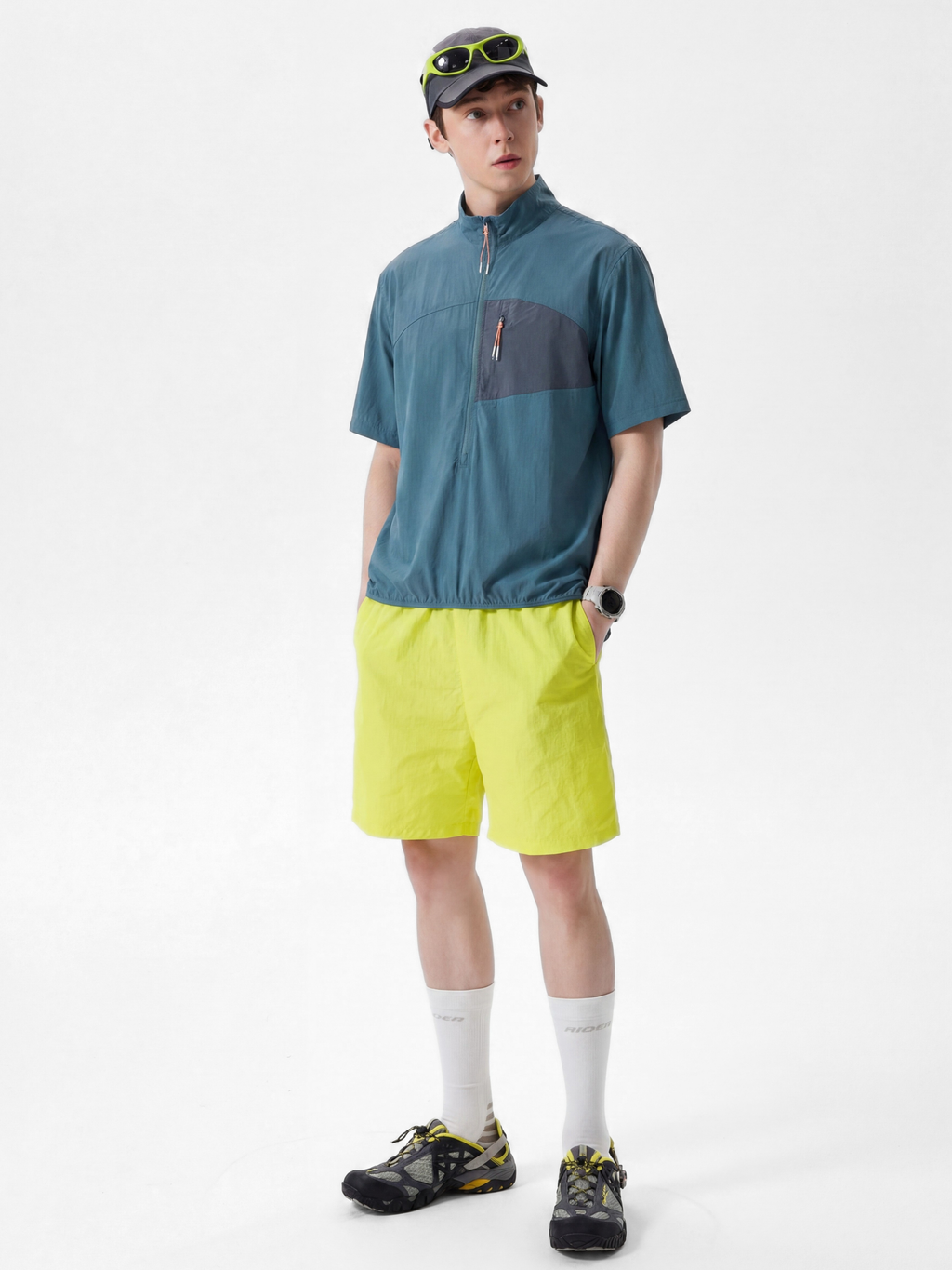 IronRidge - UPF50+ Lightweight Half-Zip Stand Collar Quick-Dry T-Shirt