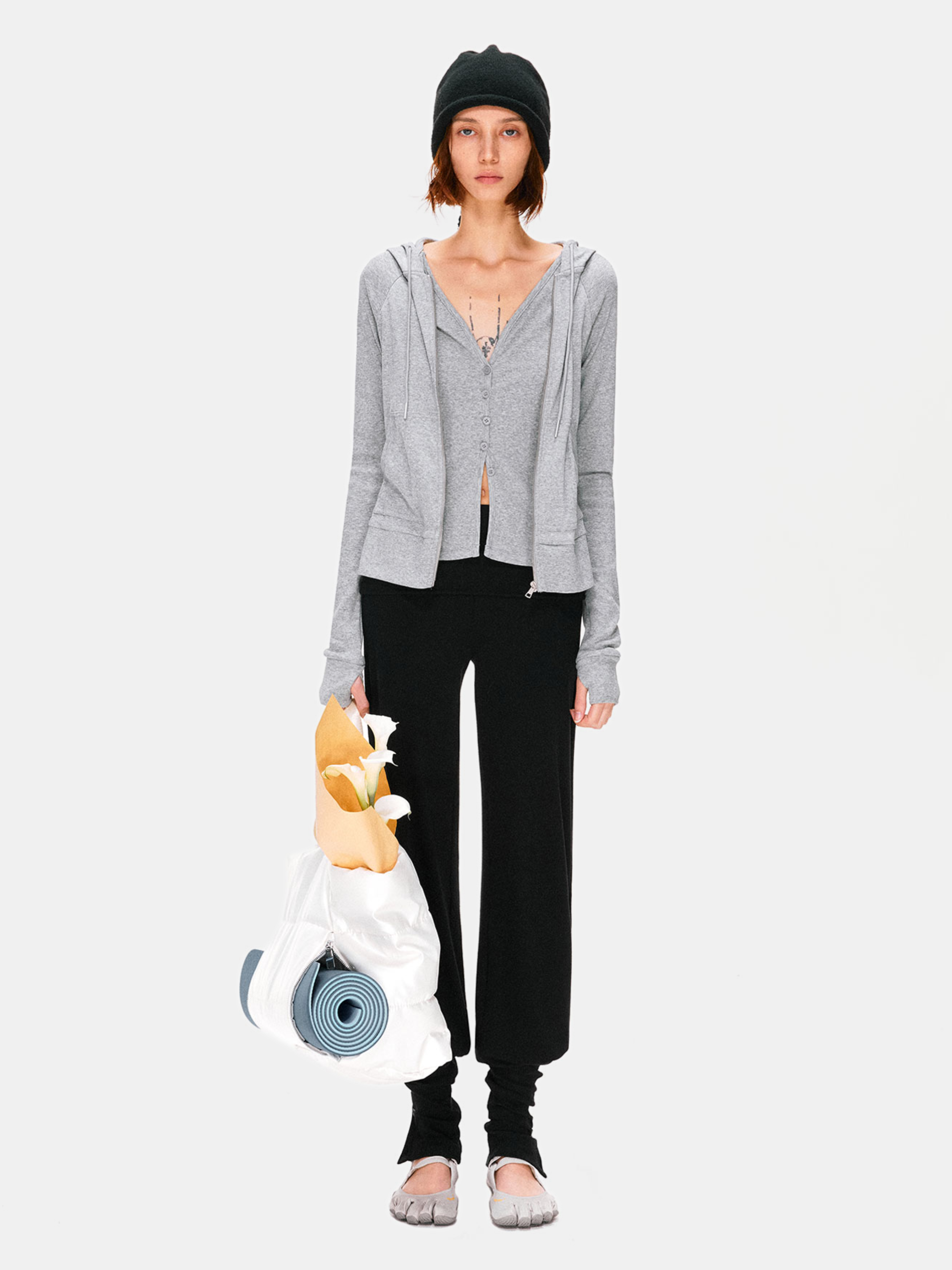 Hallowbrook - Women's Detachable Sock-Cuff Convertible Sweatpants