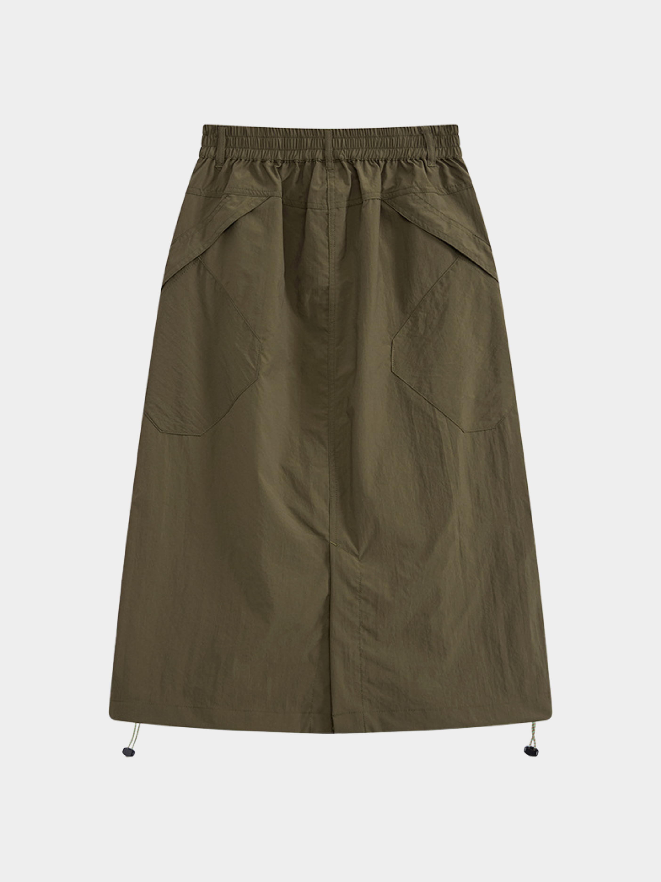 MontView - Women's Quick-Dry Drawstring Utility Midi Skirt