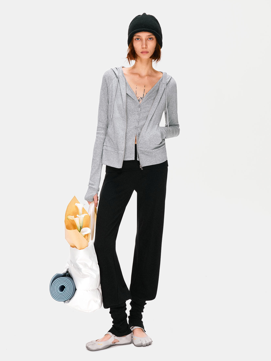 Hallowbrook - Women's Detachable Sock-Cuff Convertible Sweatpants