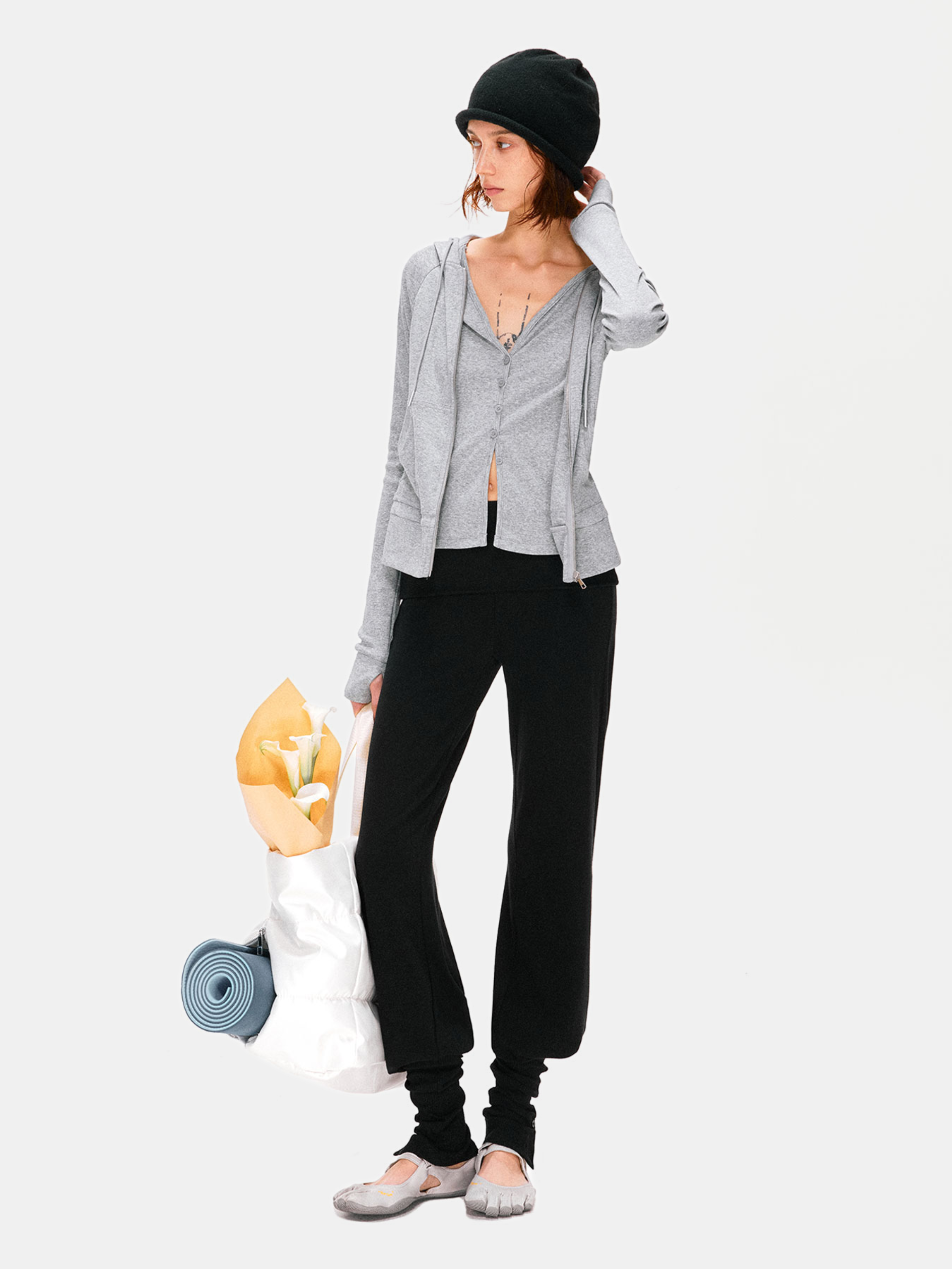 Hallowbrook - Women's Detachable Sock-Cuff Convertible Sweatpants