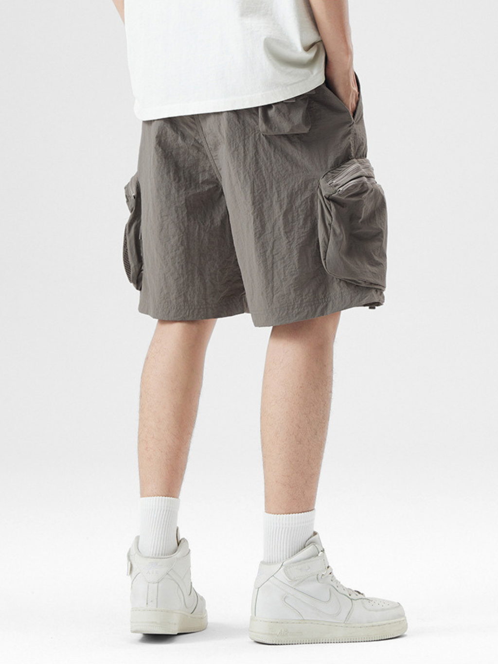 AlpineCrag - Men's Breathable Wrinkle-Resistant Cargo Shorts
