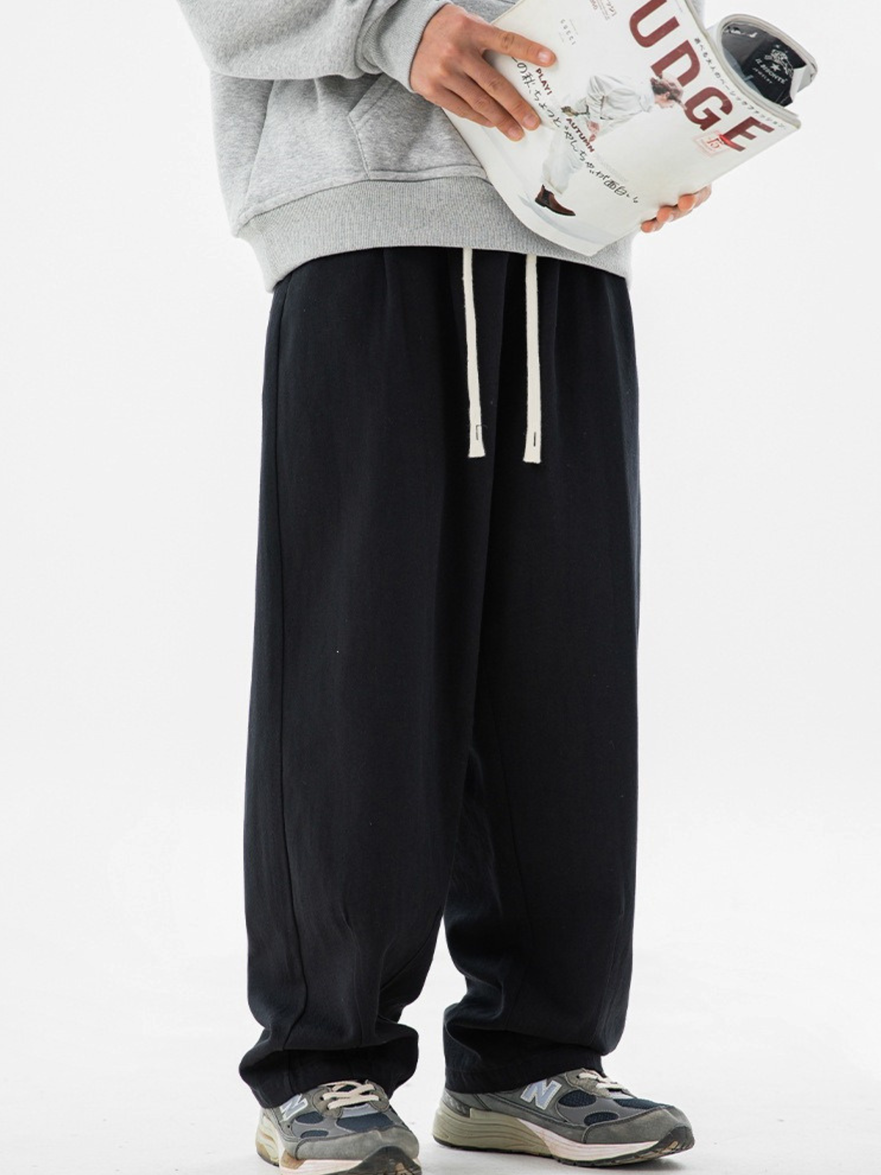 AlpineHike - Men's Washed Cotton Relaxed Fit Pants