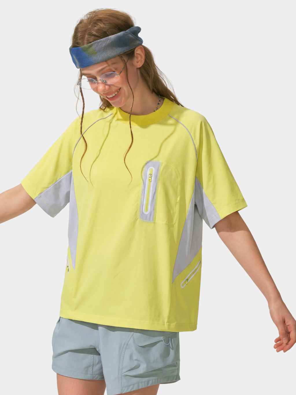 LightFlare - Colorblock Mesh Breathable Quick-Dry T-Shirt
