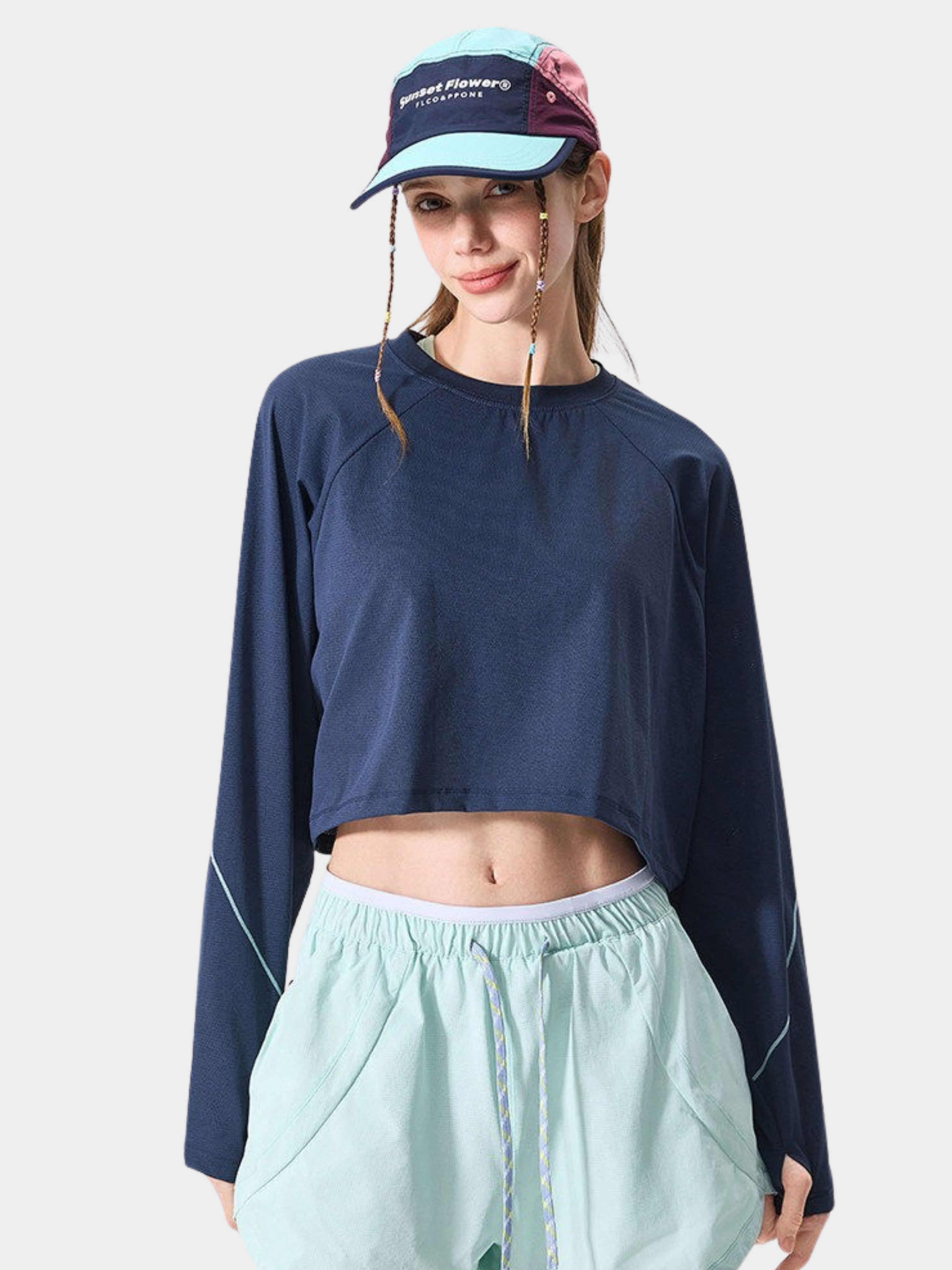Crossland - Women's Lightweight Breathable Quick-Dry Cropped Long Sleeve