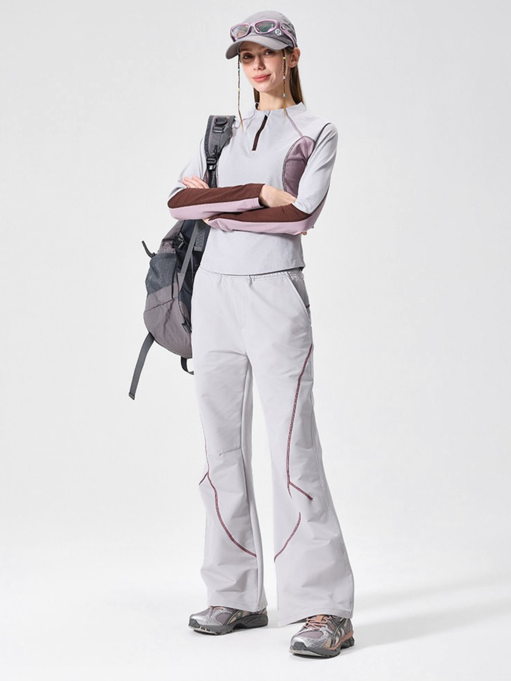 CoolDry - Women's Quick-Dry Half-Zip Cropped Sports Top
