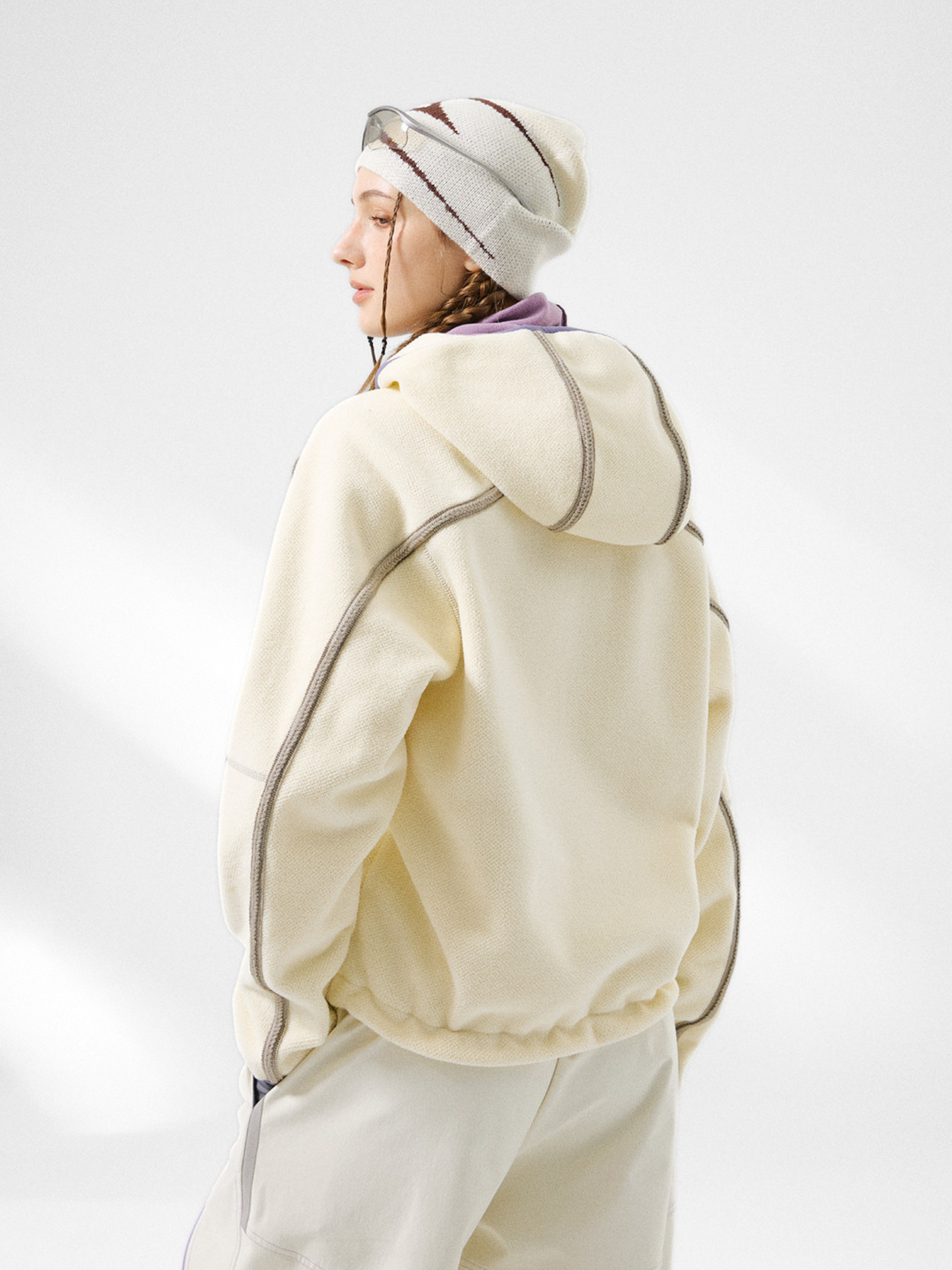 CrowPeak - Women's Colorblock Textured Zip-Up Jackets
