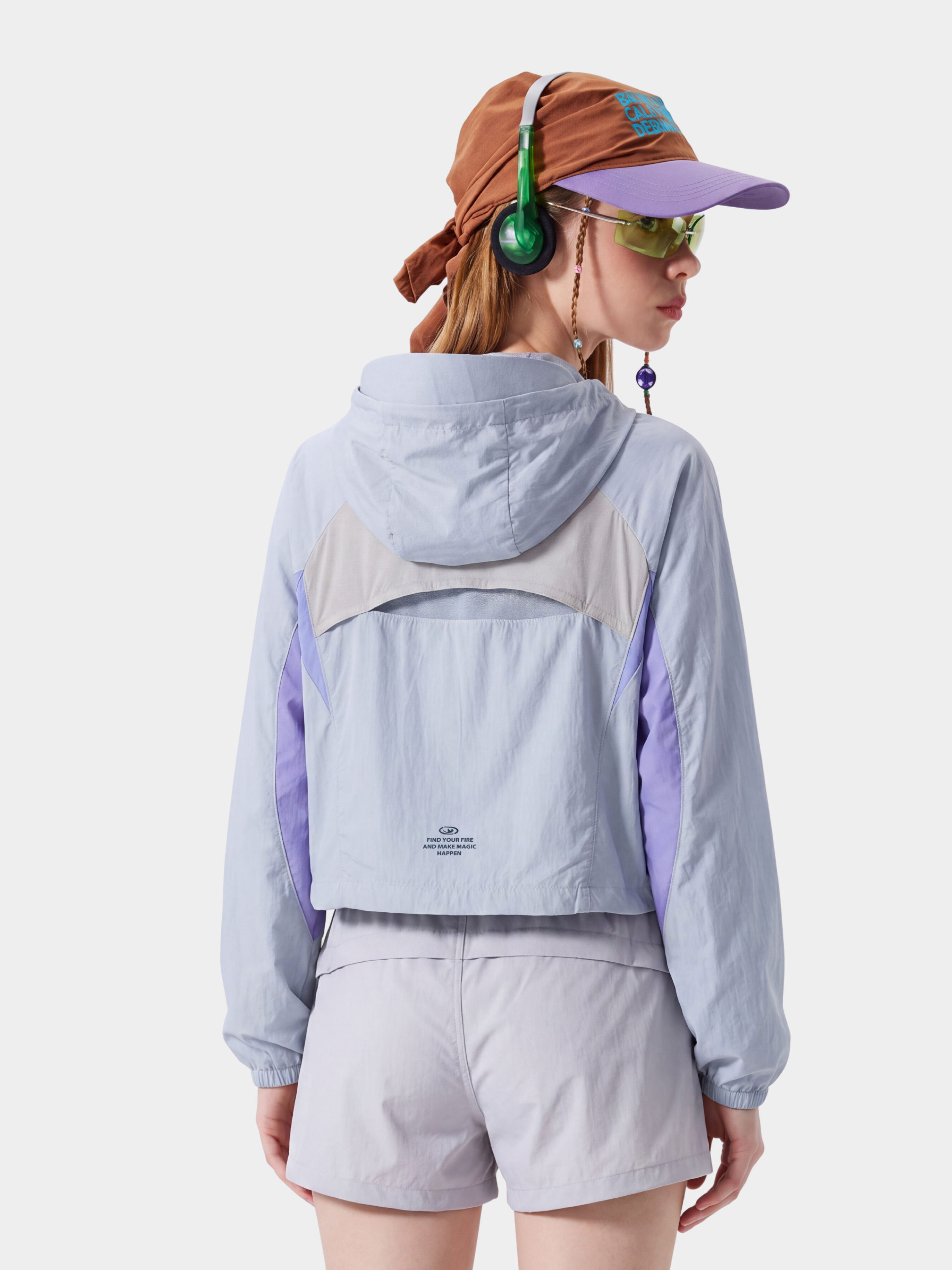 Resonance - Women's Water-Repellent Colorblock Cropped Jacket