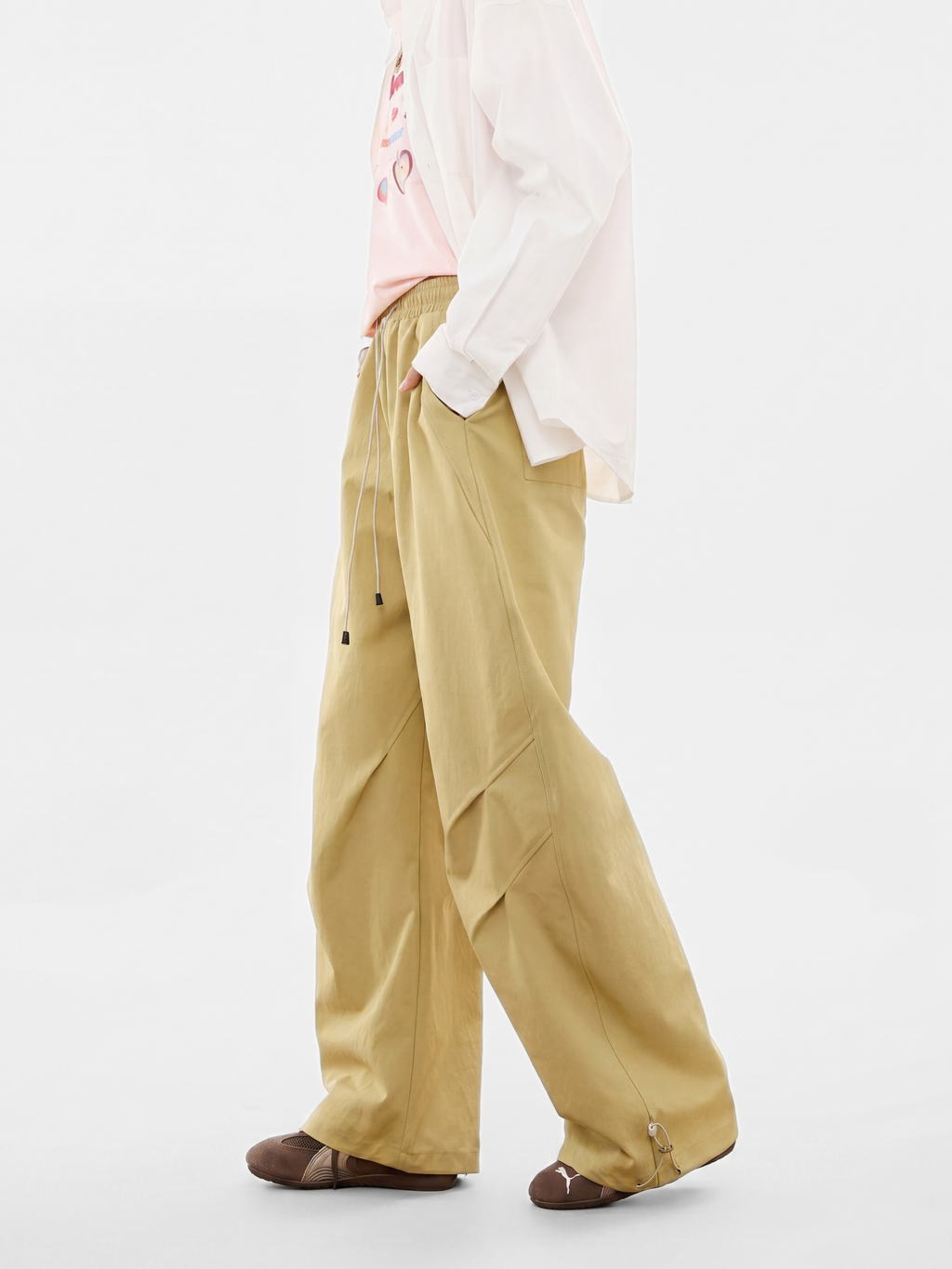 FlintPeak - Unisex Ruched Drawstring Utility Pants