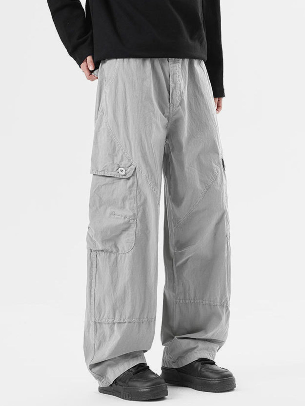 Aegeax - Men's Multi-Pocket Cotton Blend Utility Cargo Pants