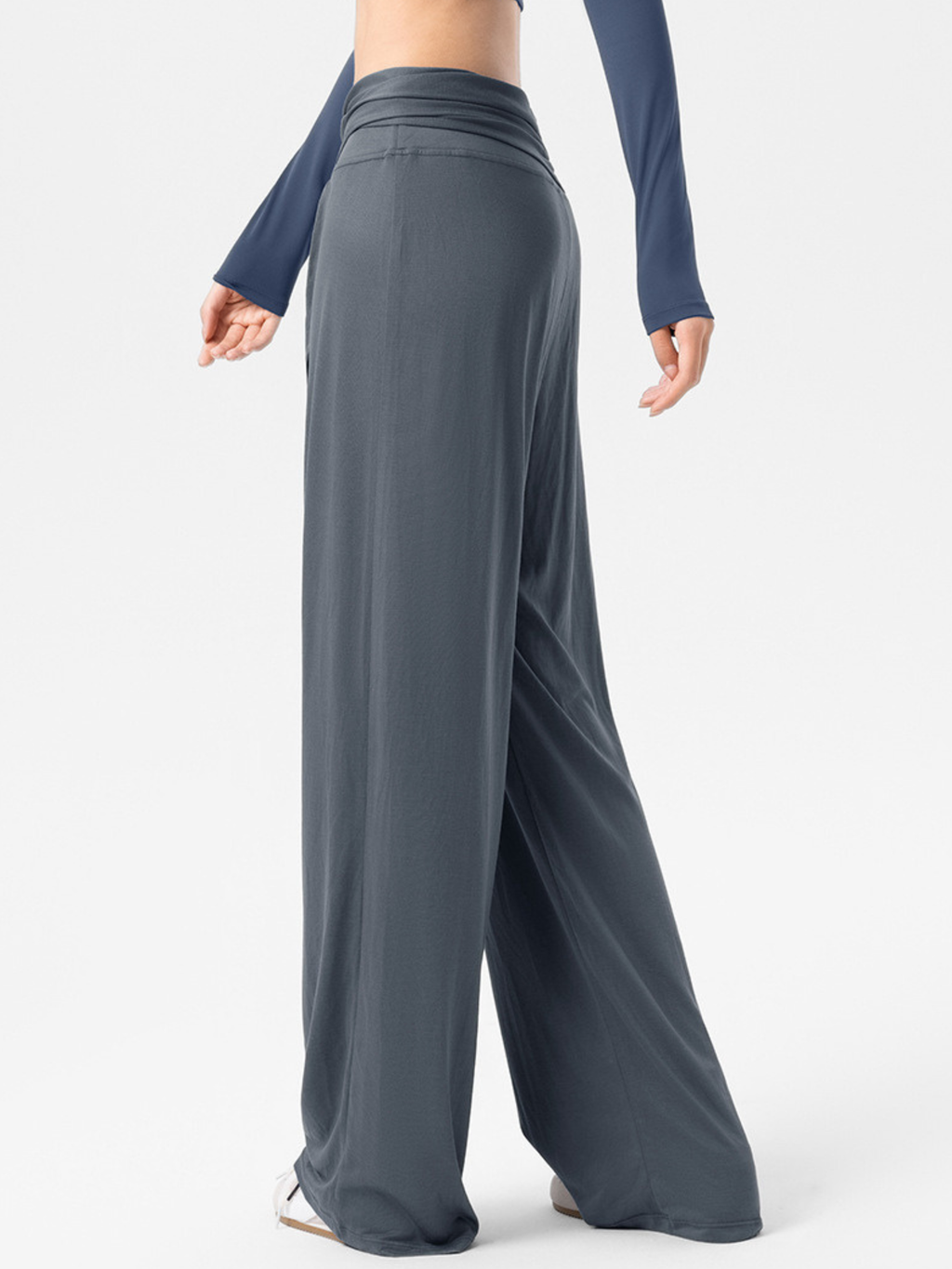 EchoCrest - Women's Detachable Belt Breathable Wide-Leg Pants