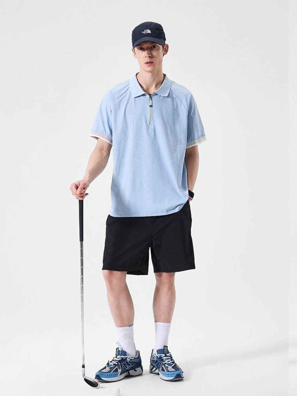 ChillFlask - Antibacterial Quick-Dry Half-Zip Polo T-Shirt