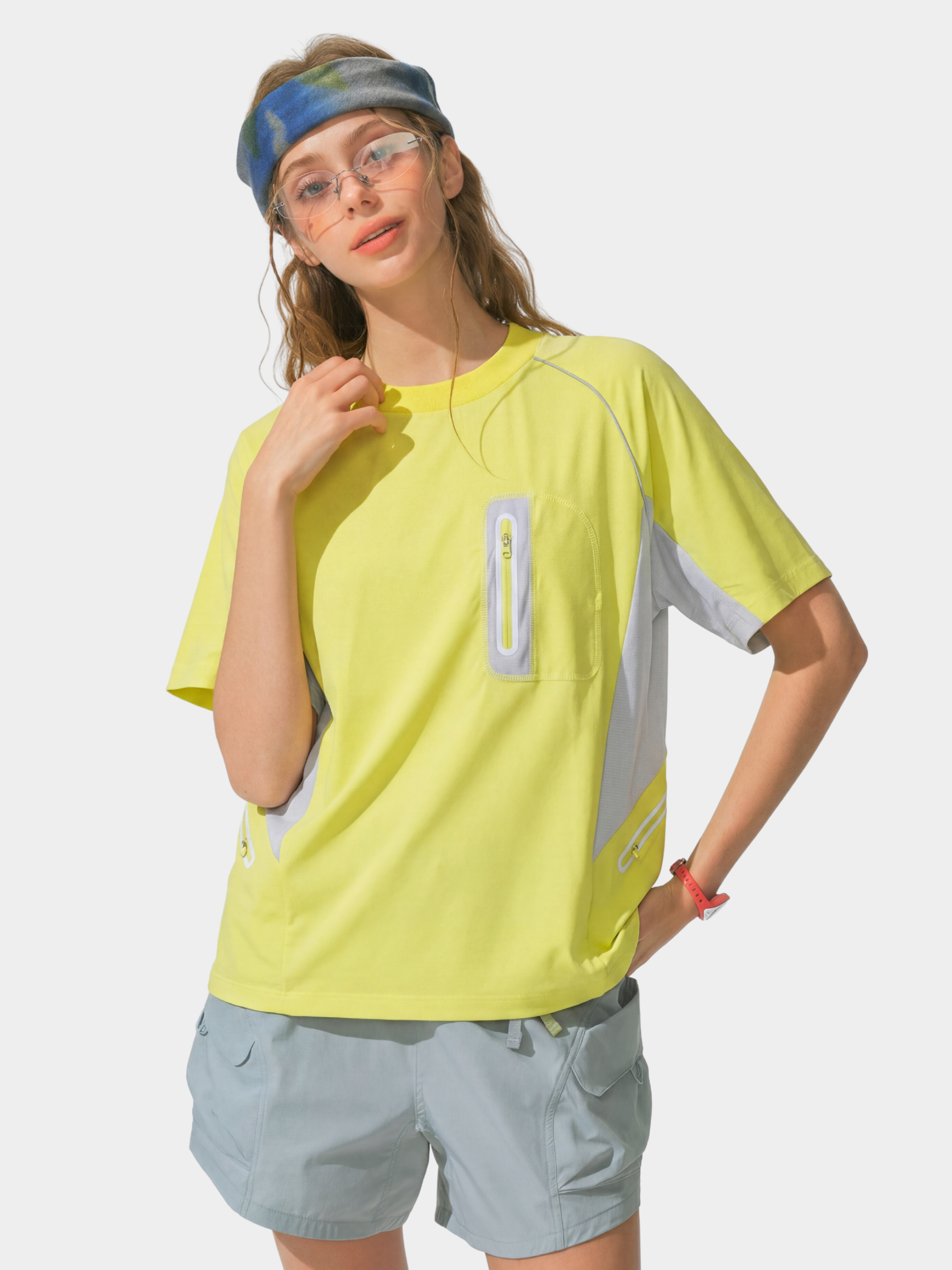 LightFlare - Colorblock Mesh Breathable Quick-Dry T-Shirt