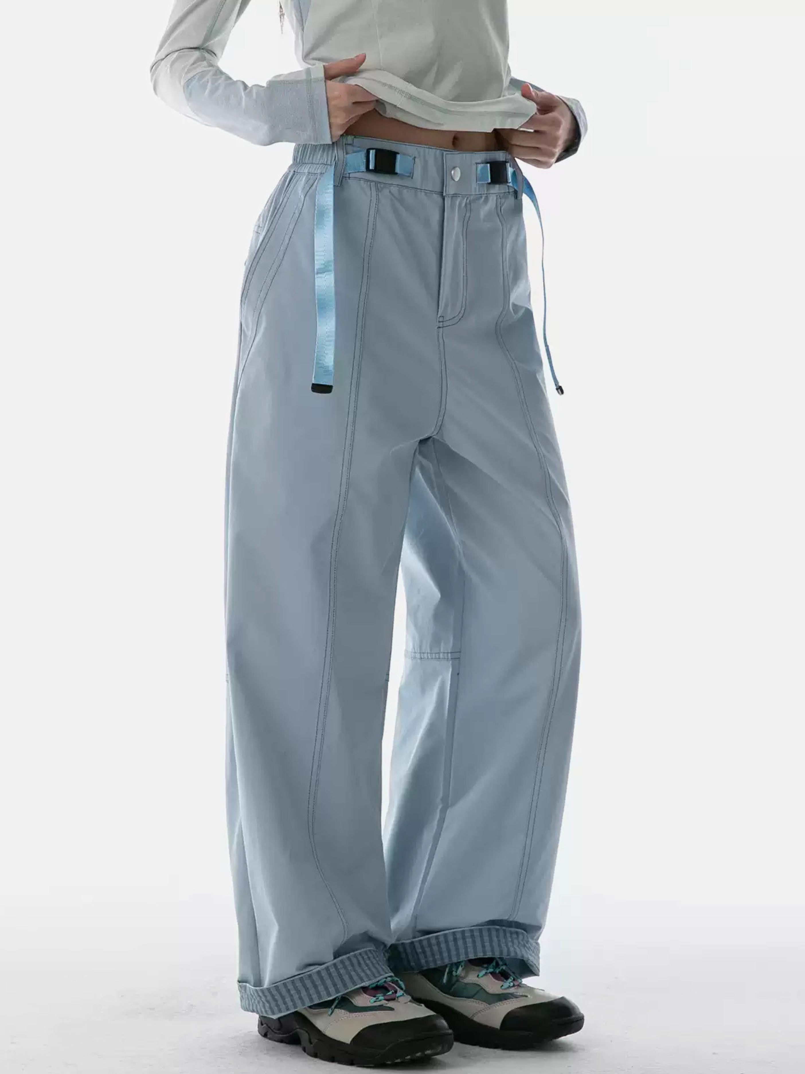 Vellax - Women's Water-Repellent Straight-Leg Utility Pants