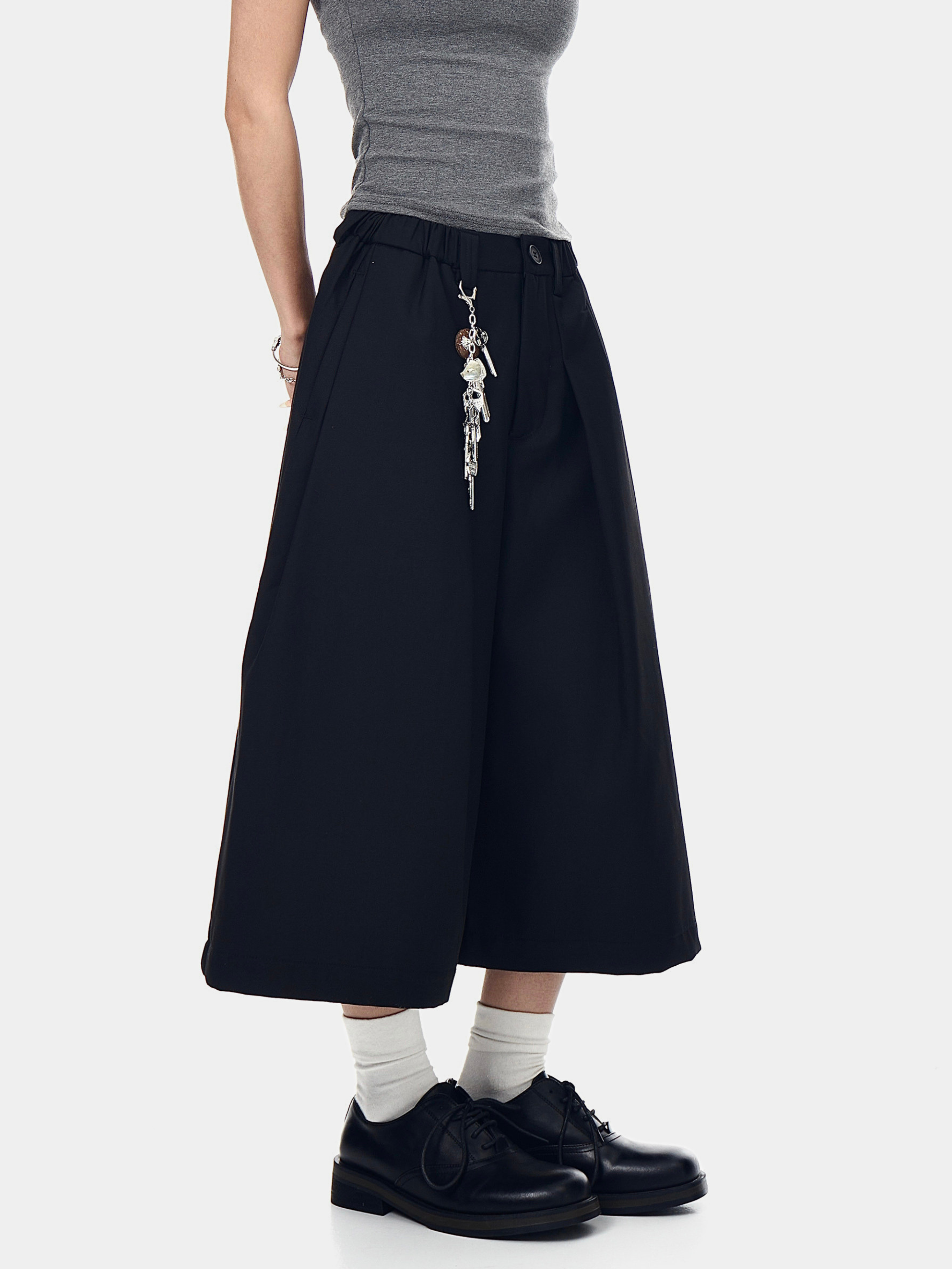 Thunderbark - Women's Wrinkle-Resistant Wide-Leg Cropped Pants