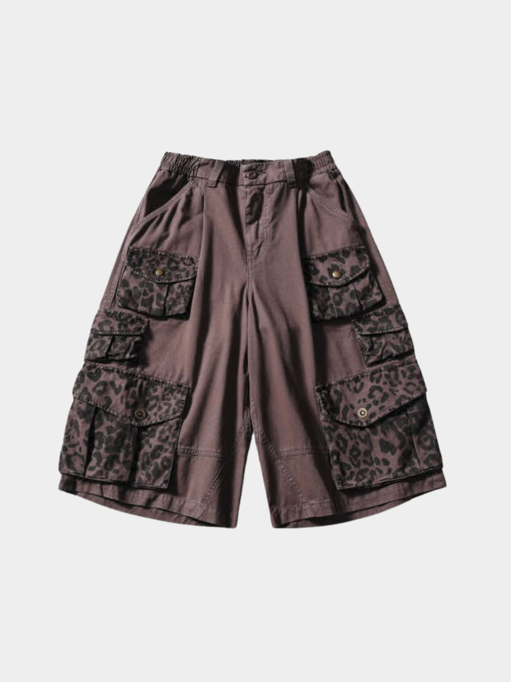 CampStick - Unisex Washed Solid Utility Cropped Pants