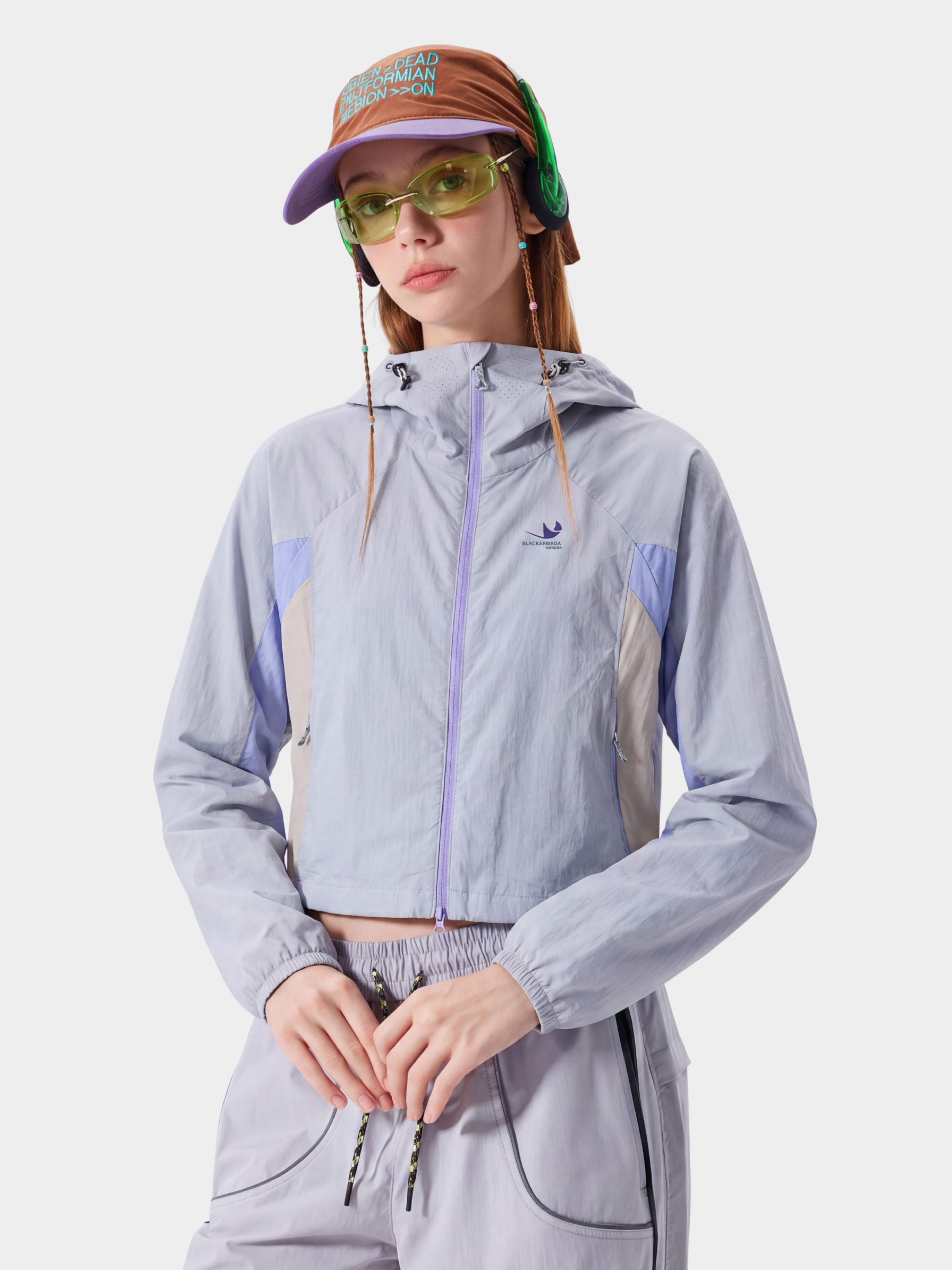 Resonance - Women's Water-Repellent Colorblock Cropped Jacket