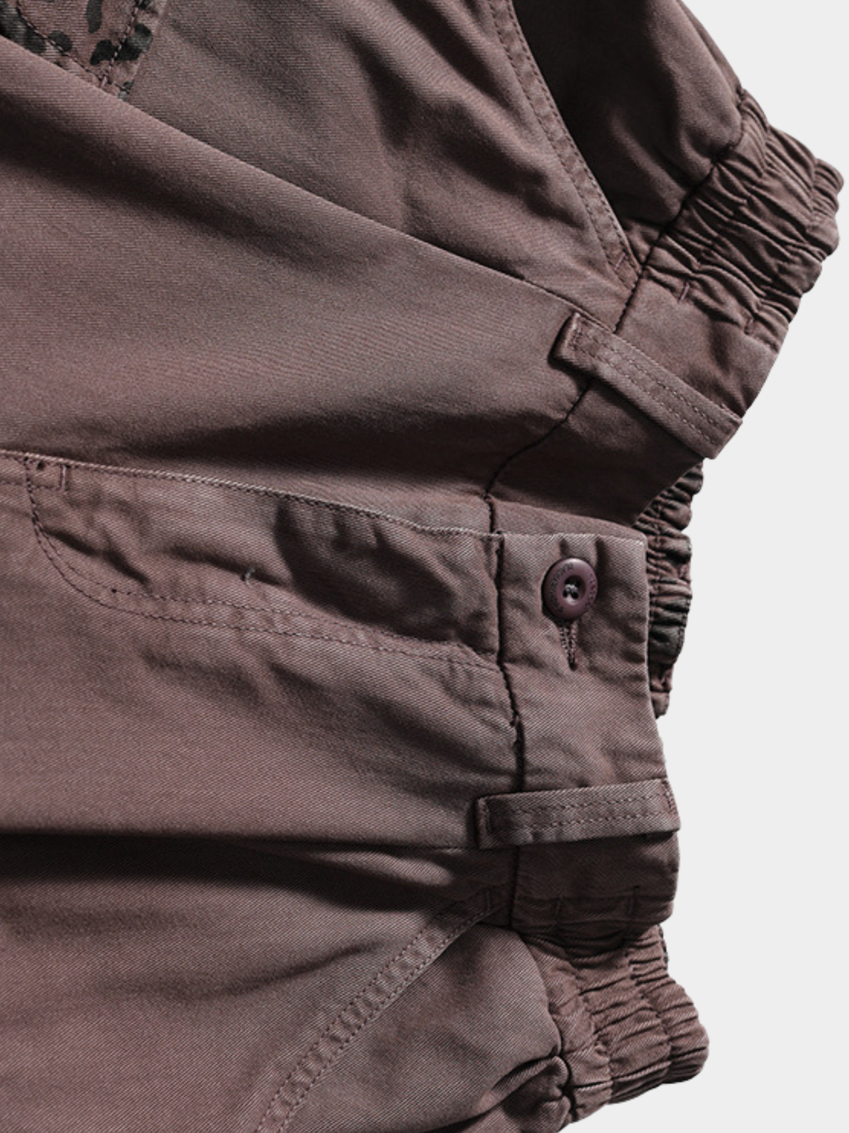 CampStick - Unisex Washed Solid Utility Cropped Pants