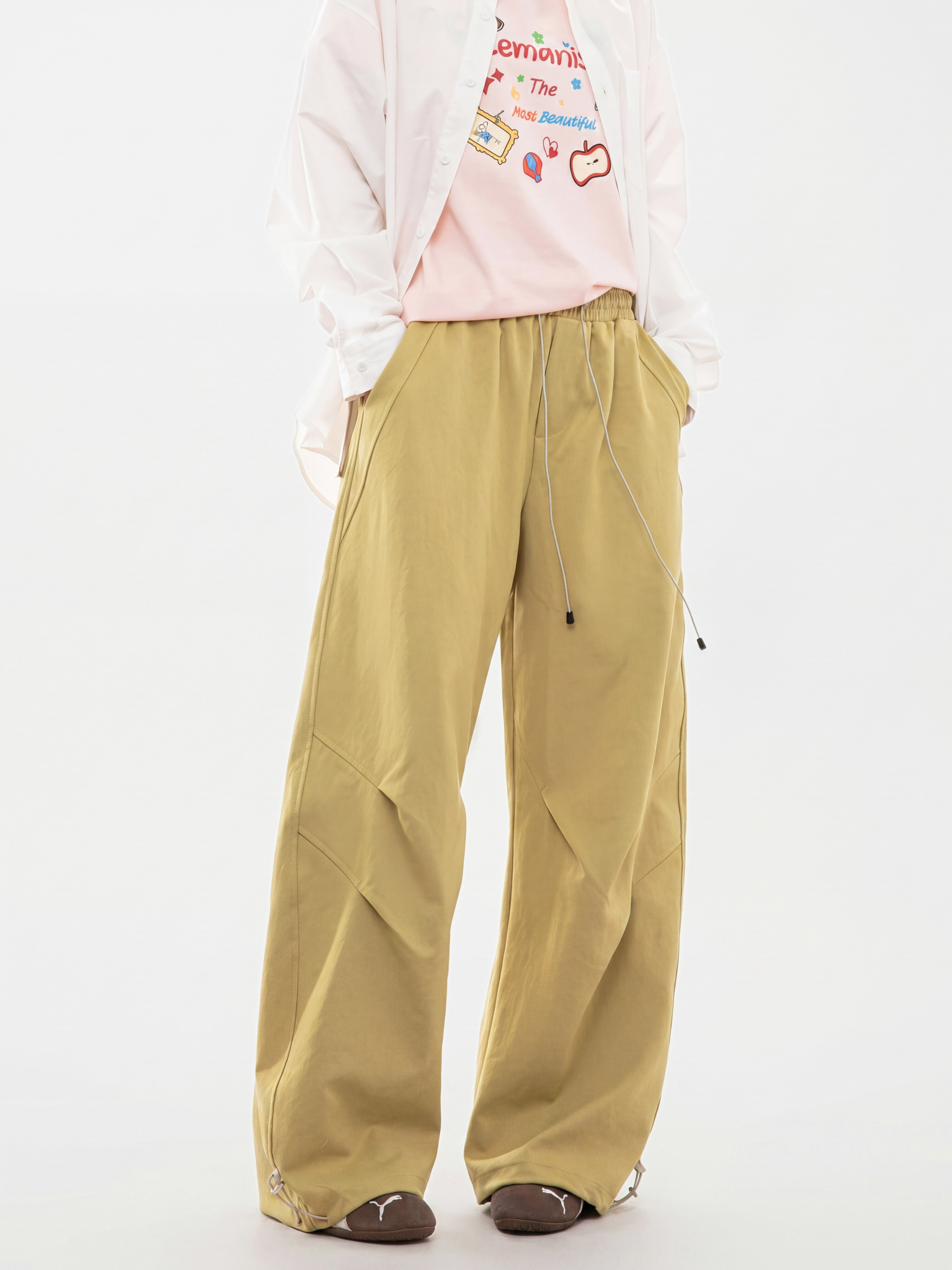 FlintPeak - Unisex Ruched Drawstring Utility Pants