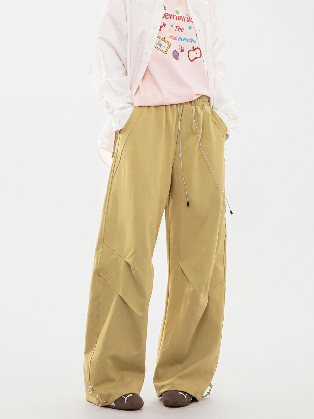 FlintPeak - Ruched Drawstring Utility Pants