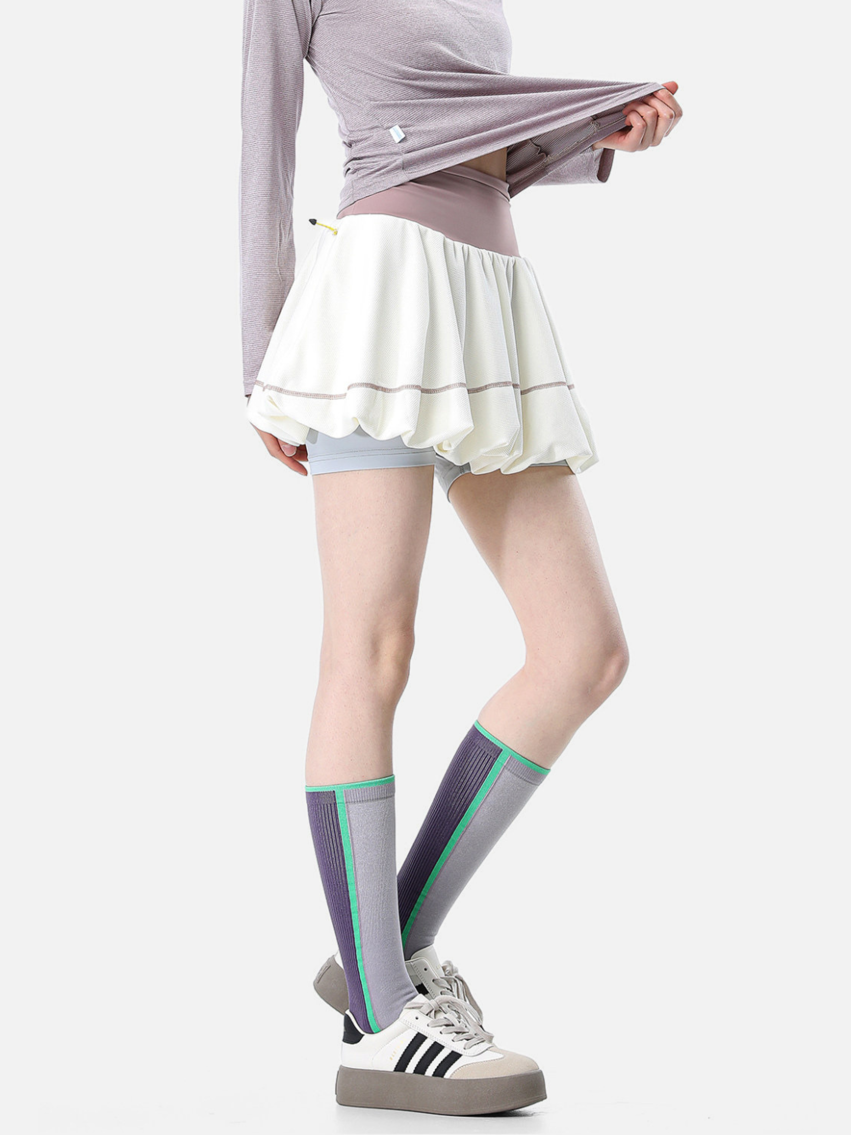 Boreax - Women's UV Protection Anti-Static 2-in-1 Bubble Skirt