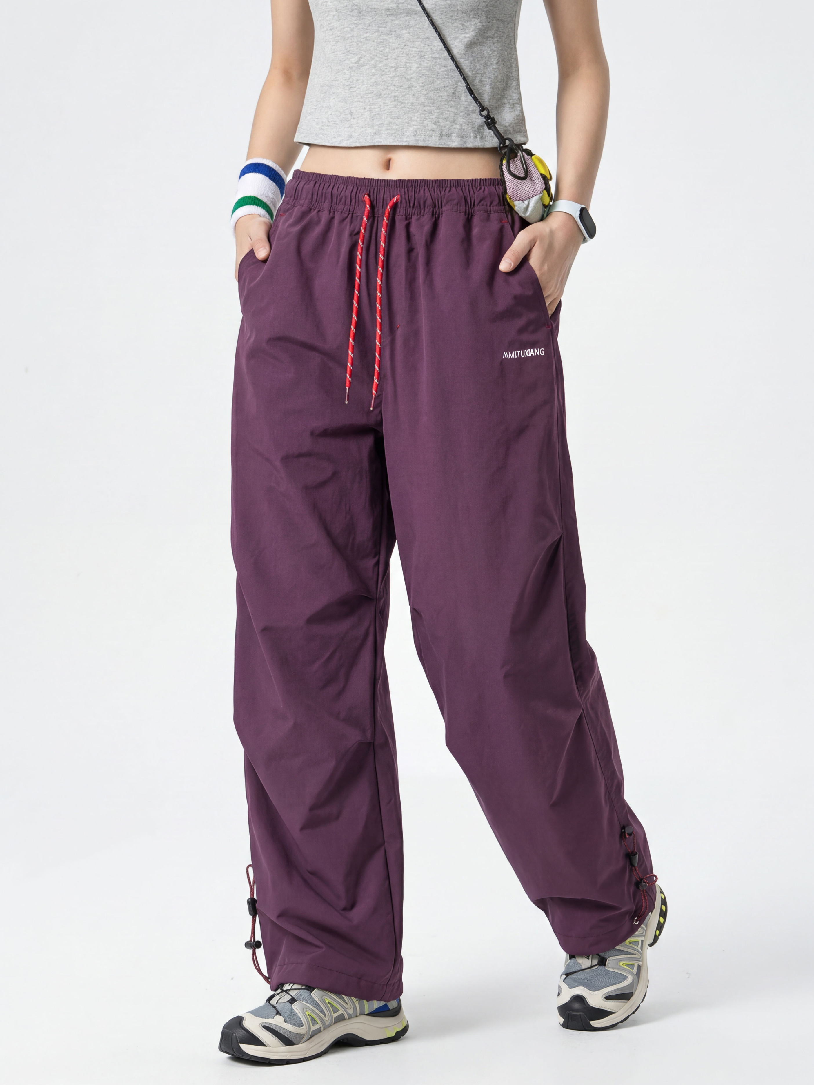 AlpTrail - Unisex Lightweight Windproof Water-Repellent Shell Pants