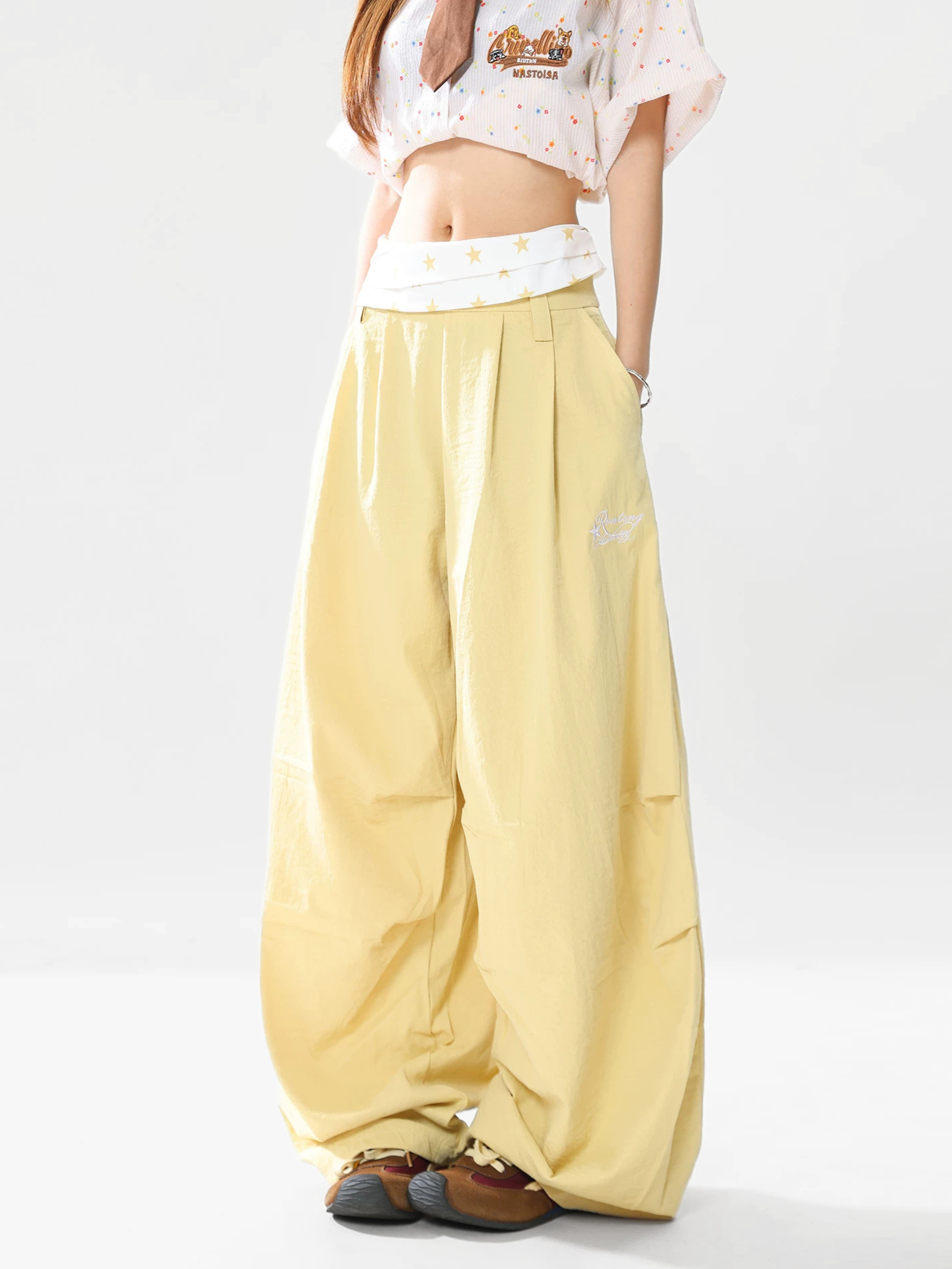 ChillShield - Women's Lightweight Star Fold-Waist Casual Pants
