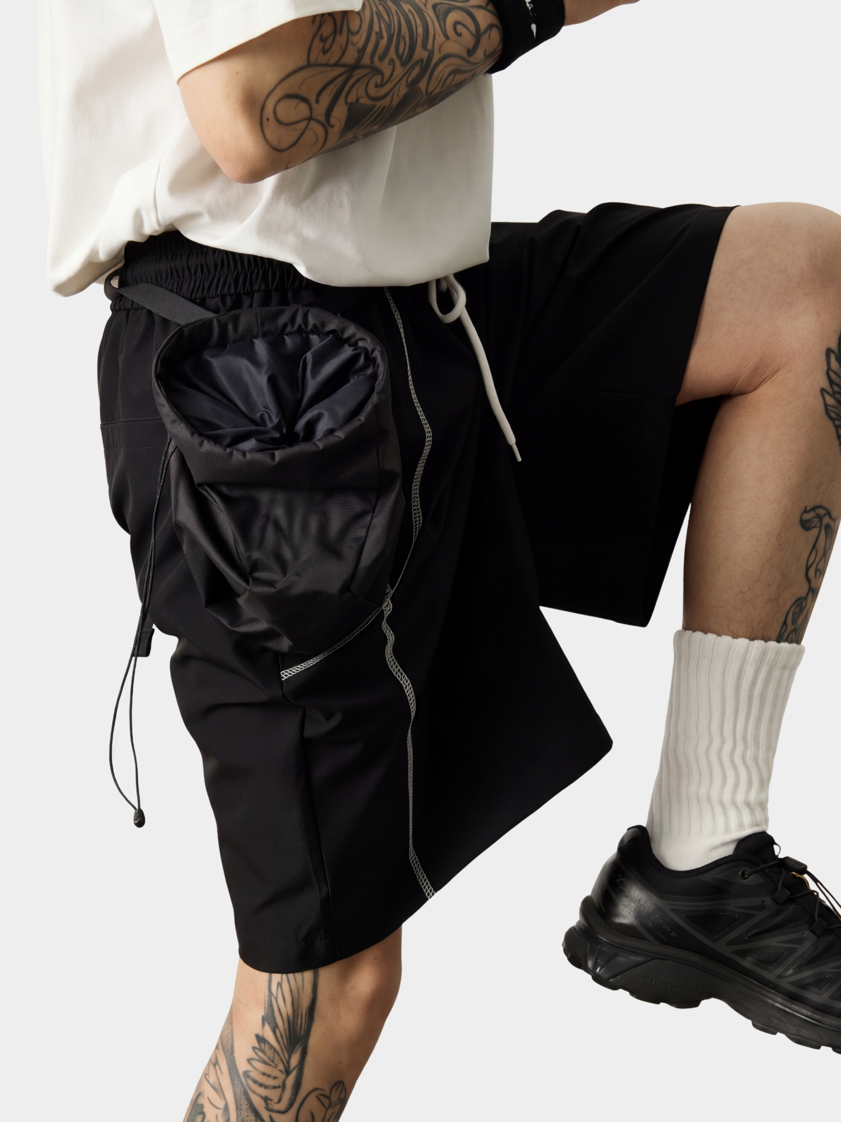 AlpineMist - Men's Colorblock Lightweight Quick-Dry Athletic Shorts