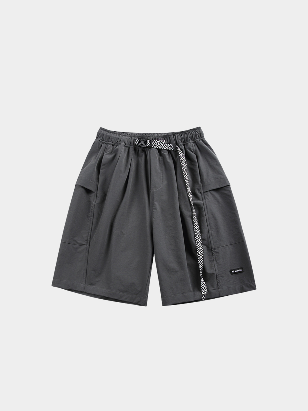 Rainhewn - Men's Lightweight Quick-Dry Belted Casual Shorts