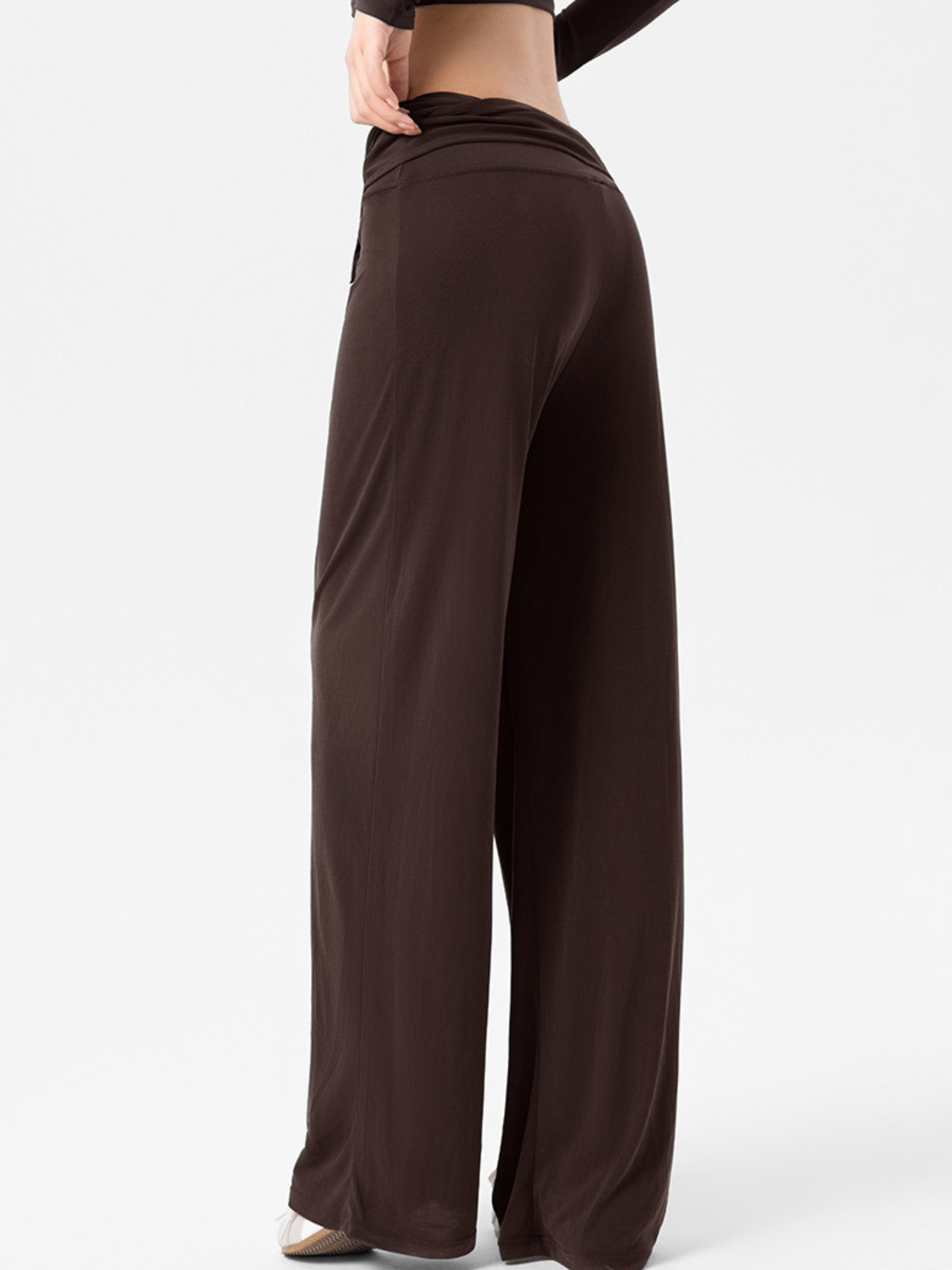 EchoCrest - Women's Detachable Belt Breathable Wide-Leg Pants