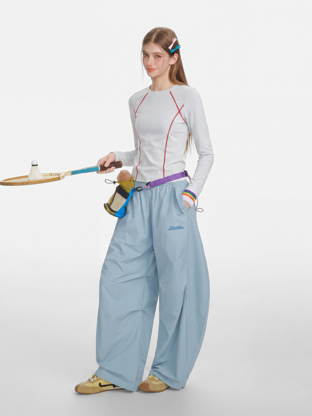 Darkrun - Women's Slim Fit Cropped Long Sleeve T-Shirt