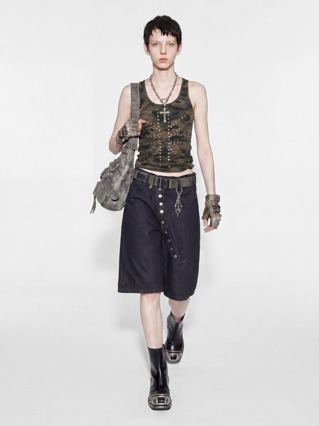FoxTank - Women's Studded Camo Tank Top