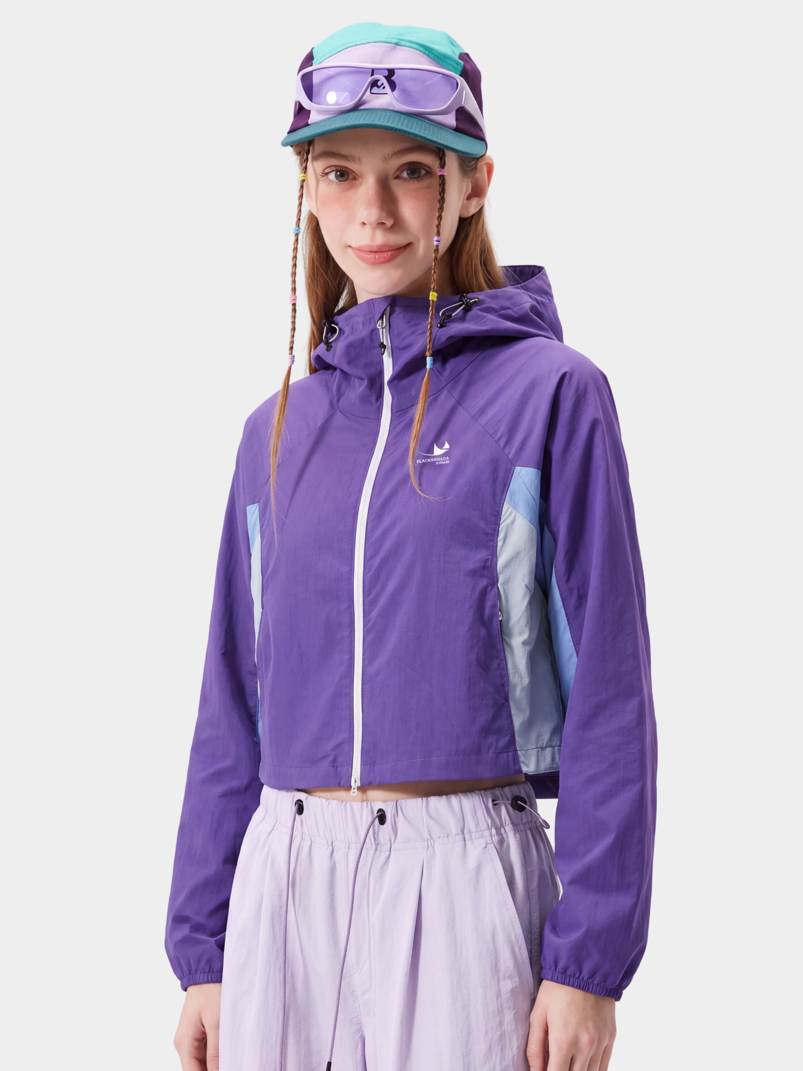 Resonance - Women's Water-Repellent Colorblock Cropped Jacket