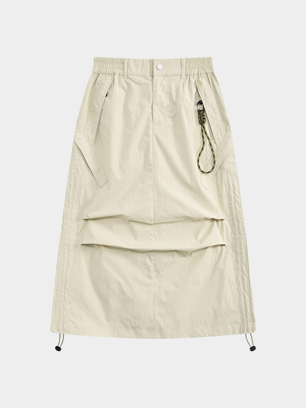 MontView - Women's Quick-Dry Drawstring Utility Midi Skirt