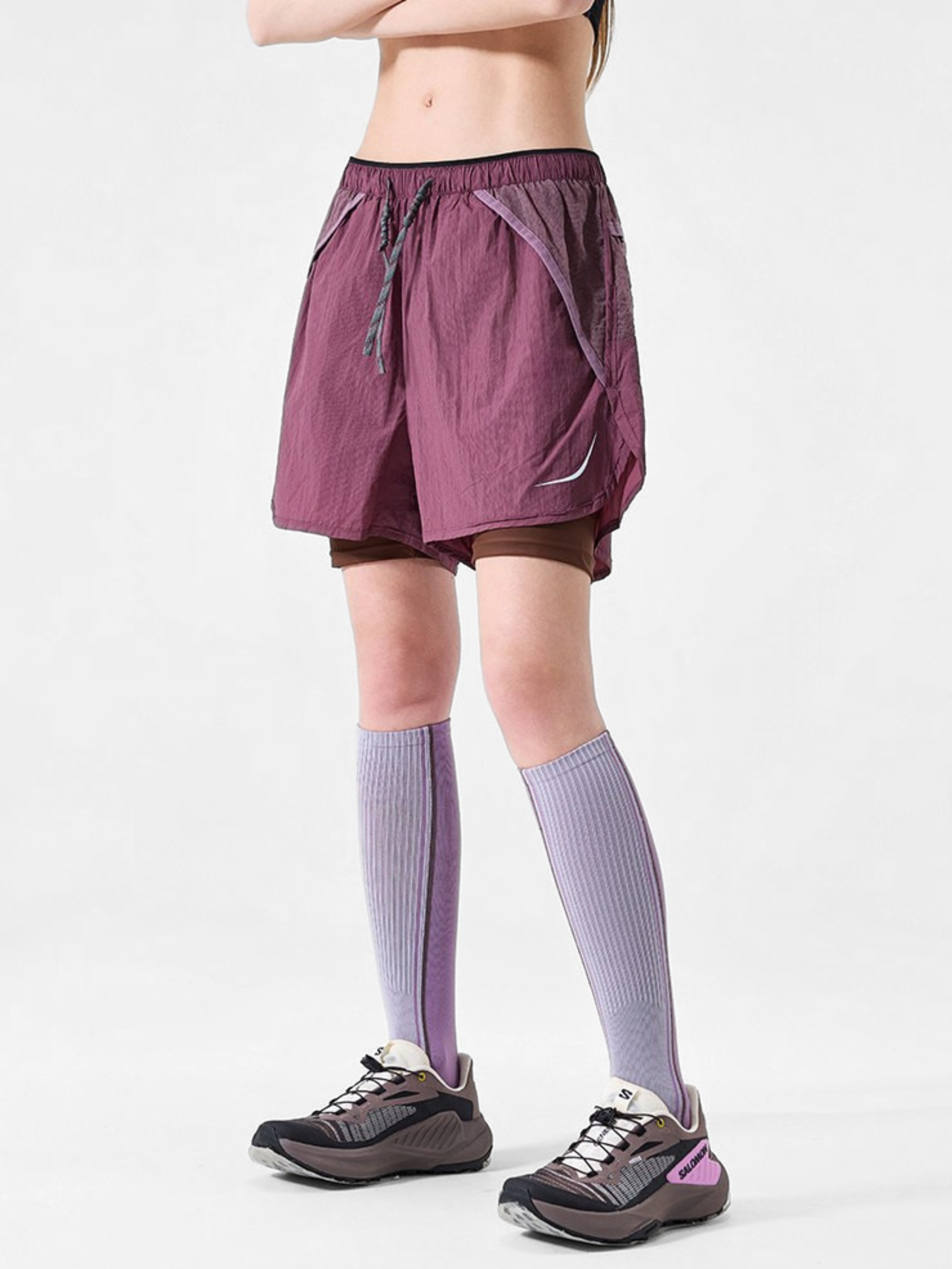 TrailSit - Unisex Quick-Dry 2-in-1 Active Shorts