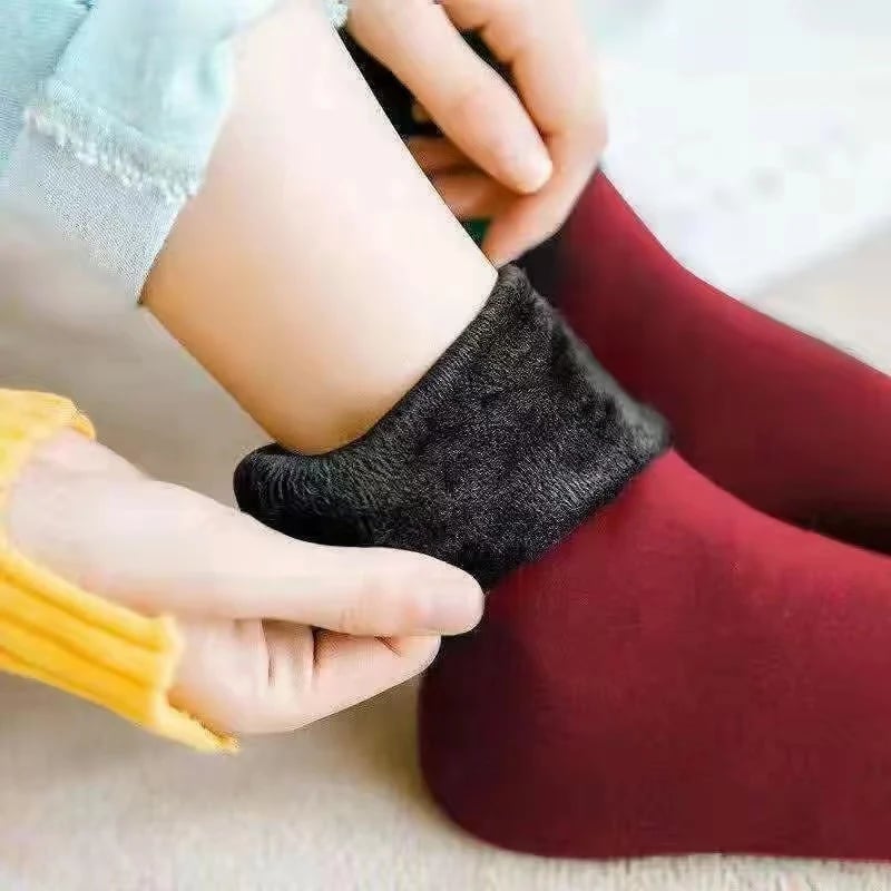 Women's Fleece-Lined Thermal Socks – Cozy Winter Socks (5 Pairs)