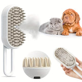4-in-1 Mist Pet Grooming Brush for Cats & Dogs – Rechargeable