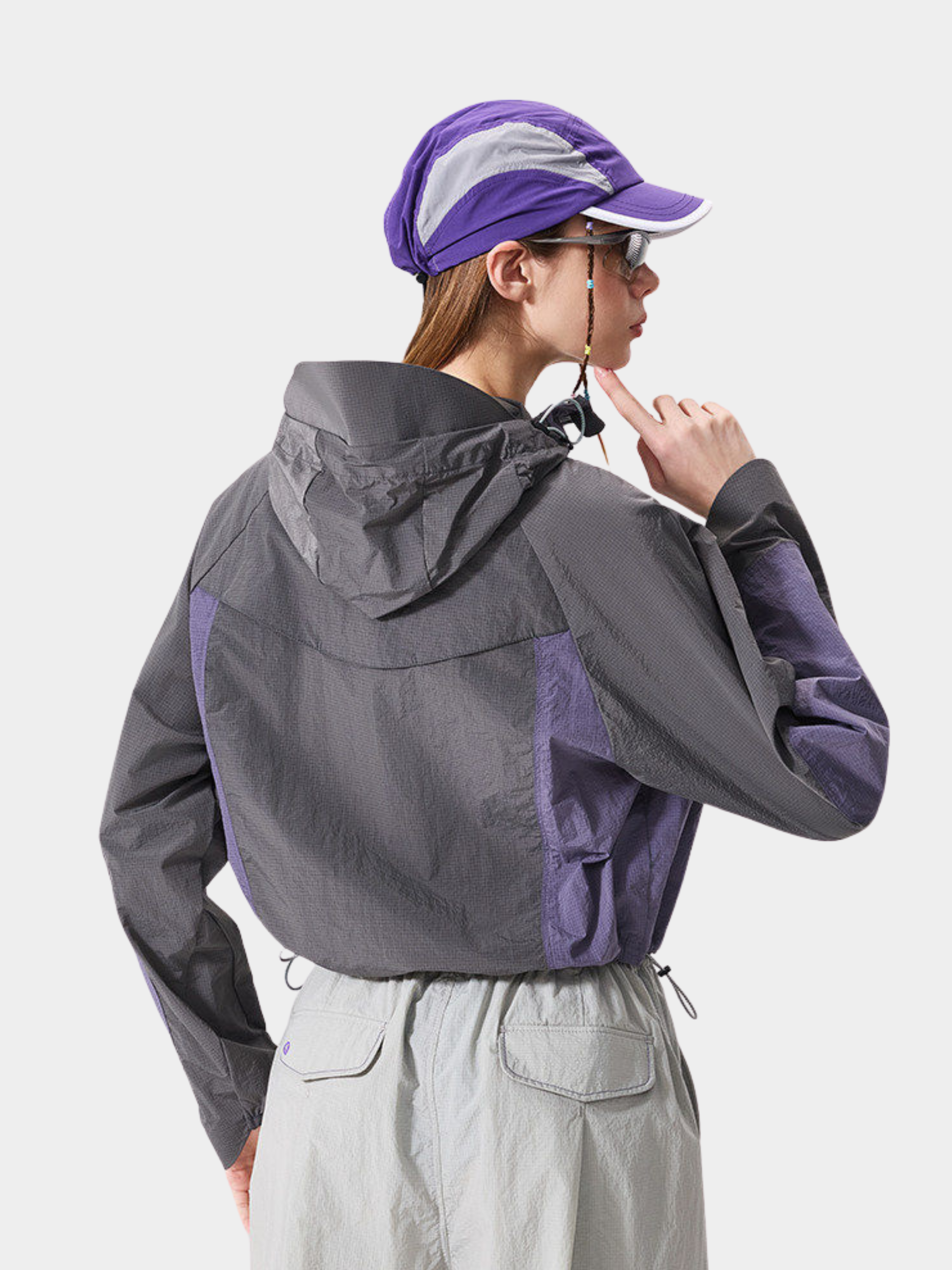 FrostFold - Women's UPF50+ Cropped Hooded Sun Protection Jacket