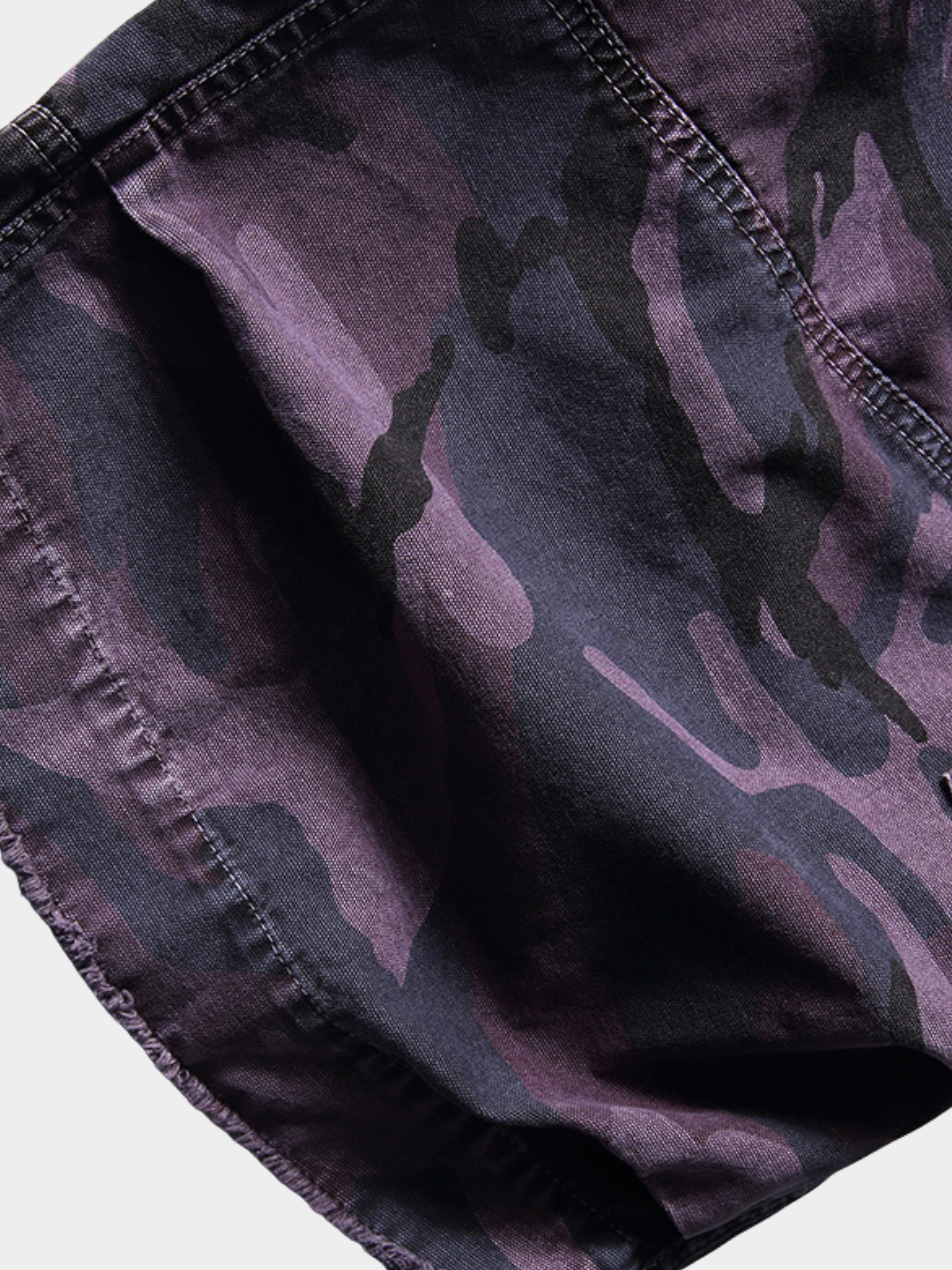 CampShell - Unisex Multi-Pocket Camouflage Relaxed Shorts